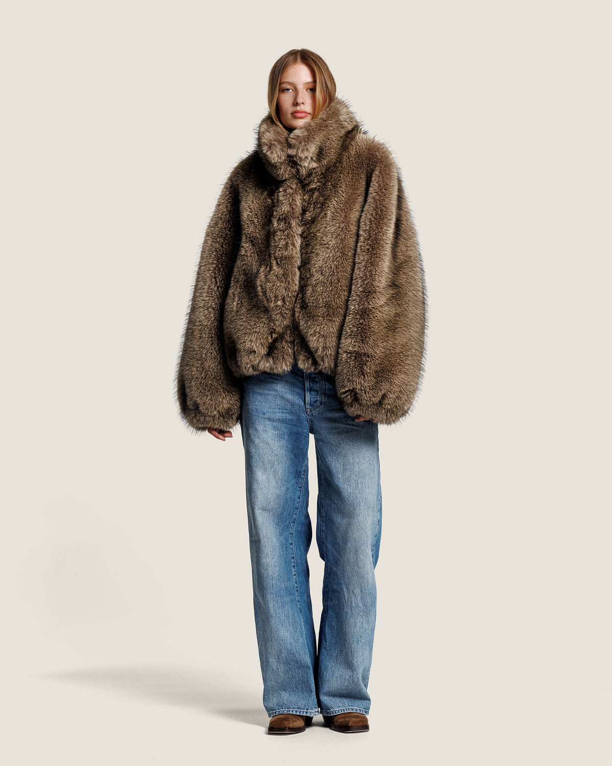 ALLY FAUX FUR JACKET