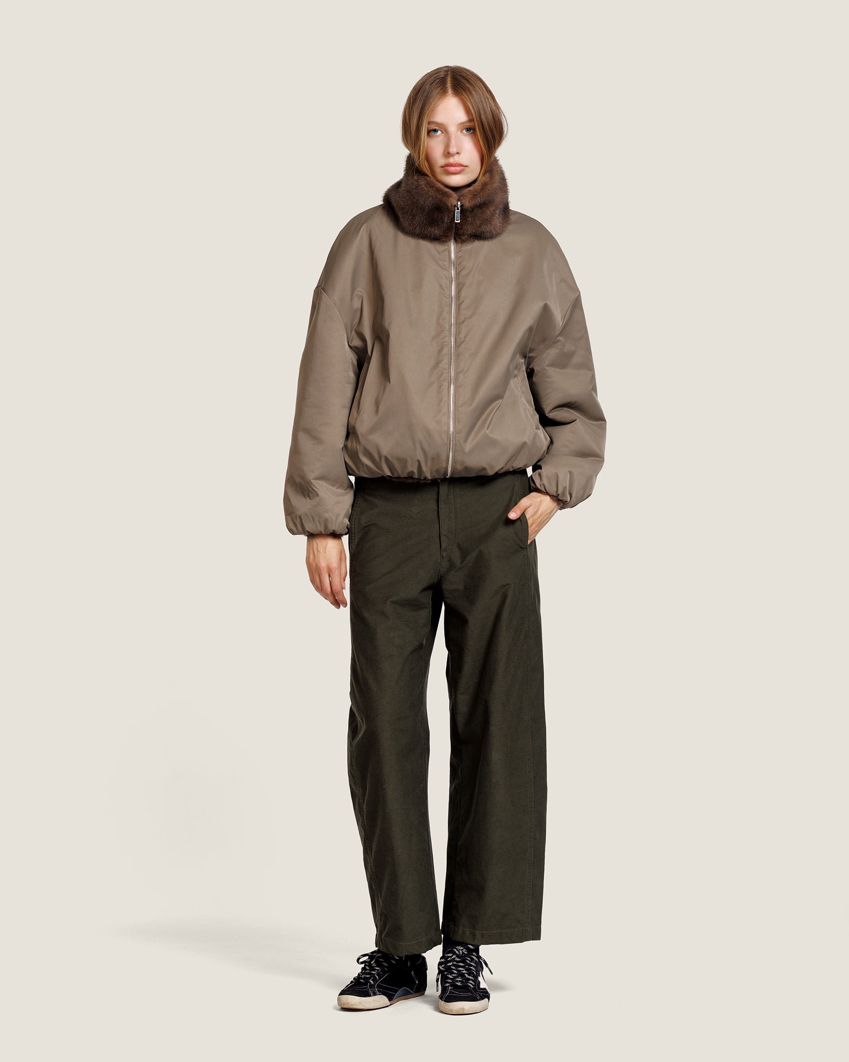 ALLY FAUX MINK JACKET