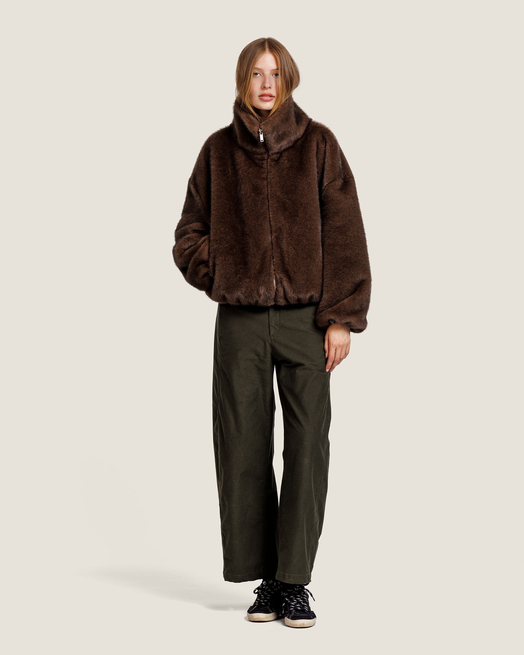 ALLY FAUX MINK JACKET