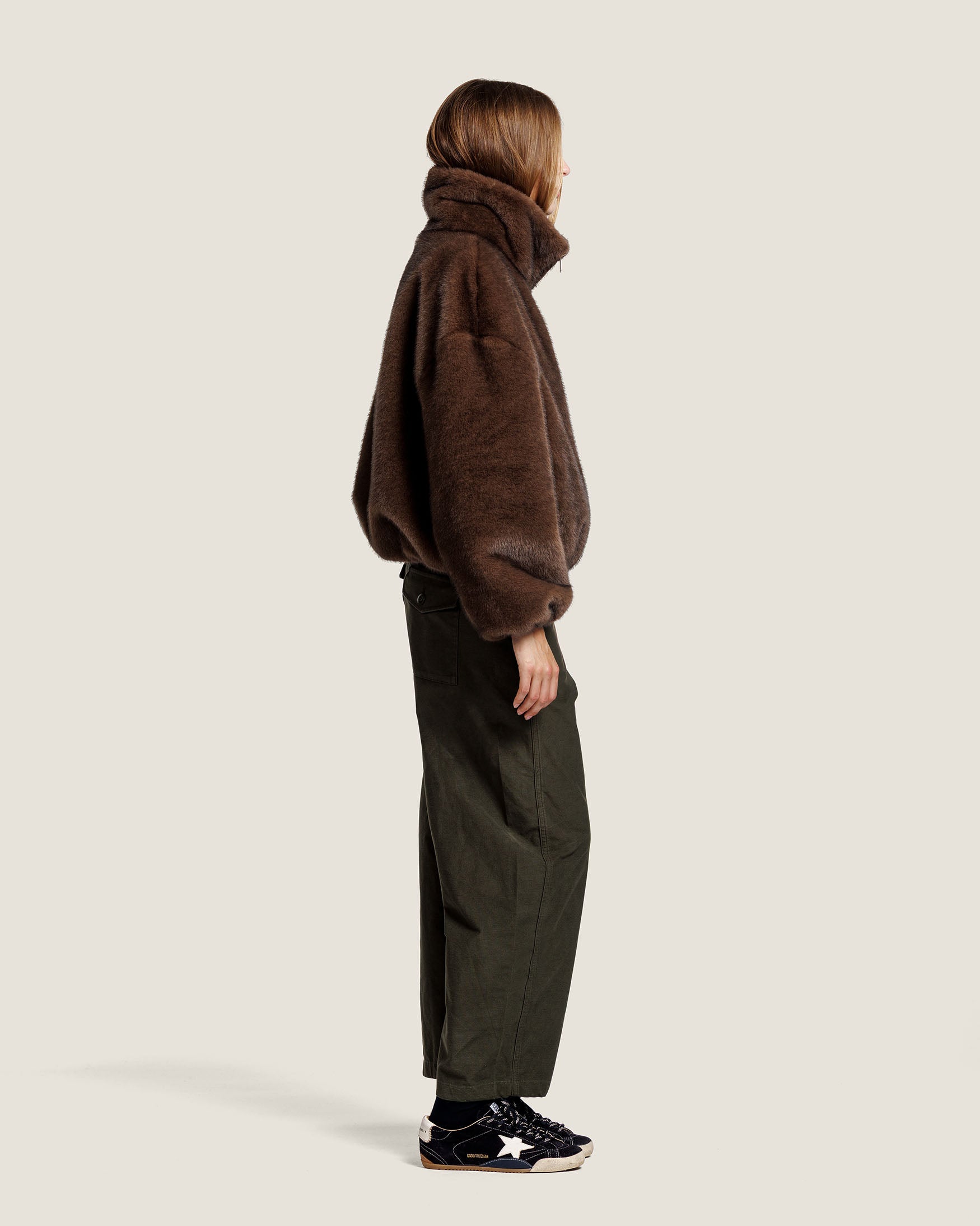 ALLY FAUX MINK JACKET
