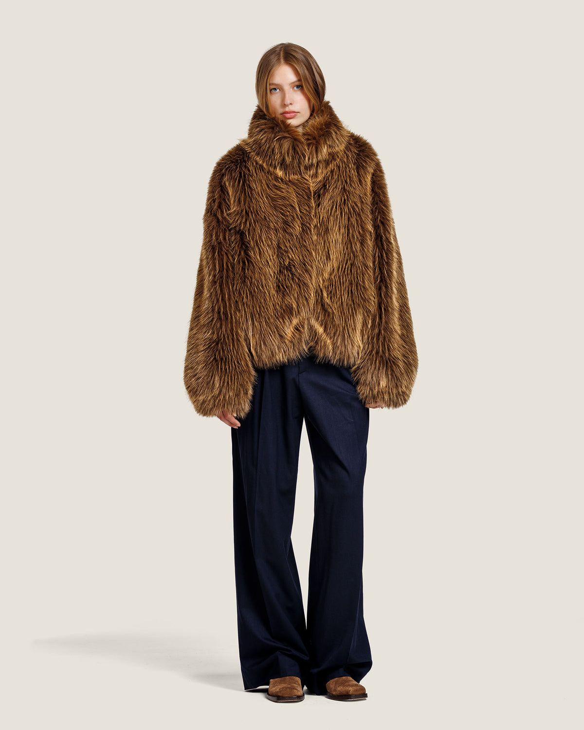 ALLY FAUX FUR JACKET
