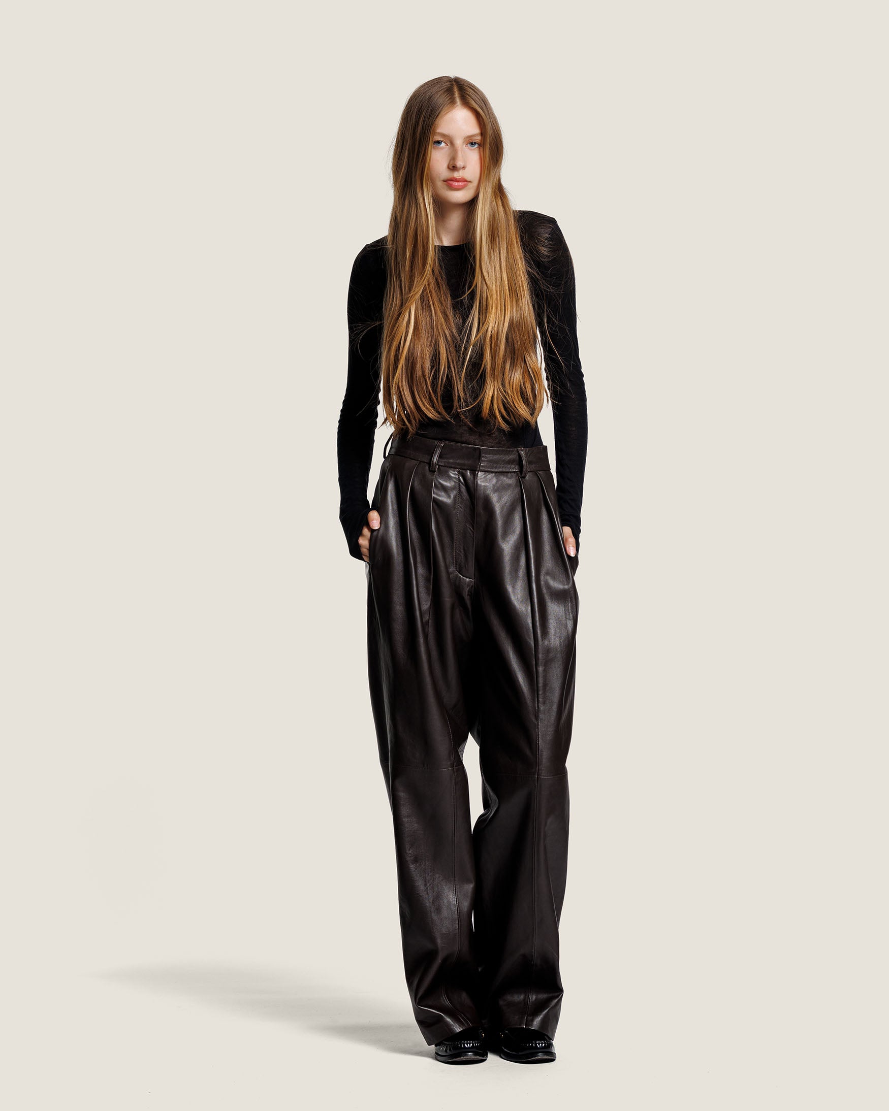 Angie - Leather Trousers