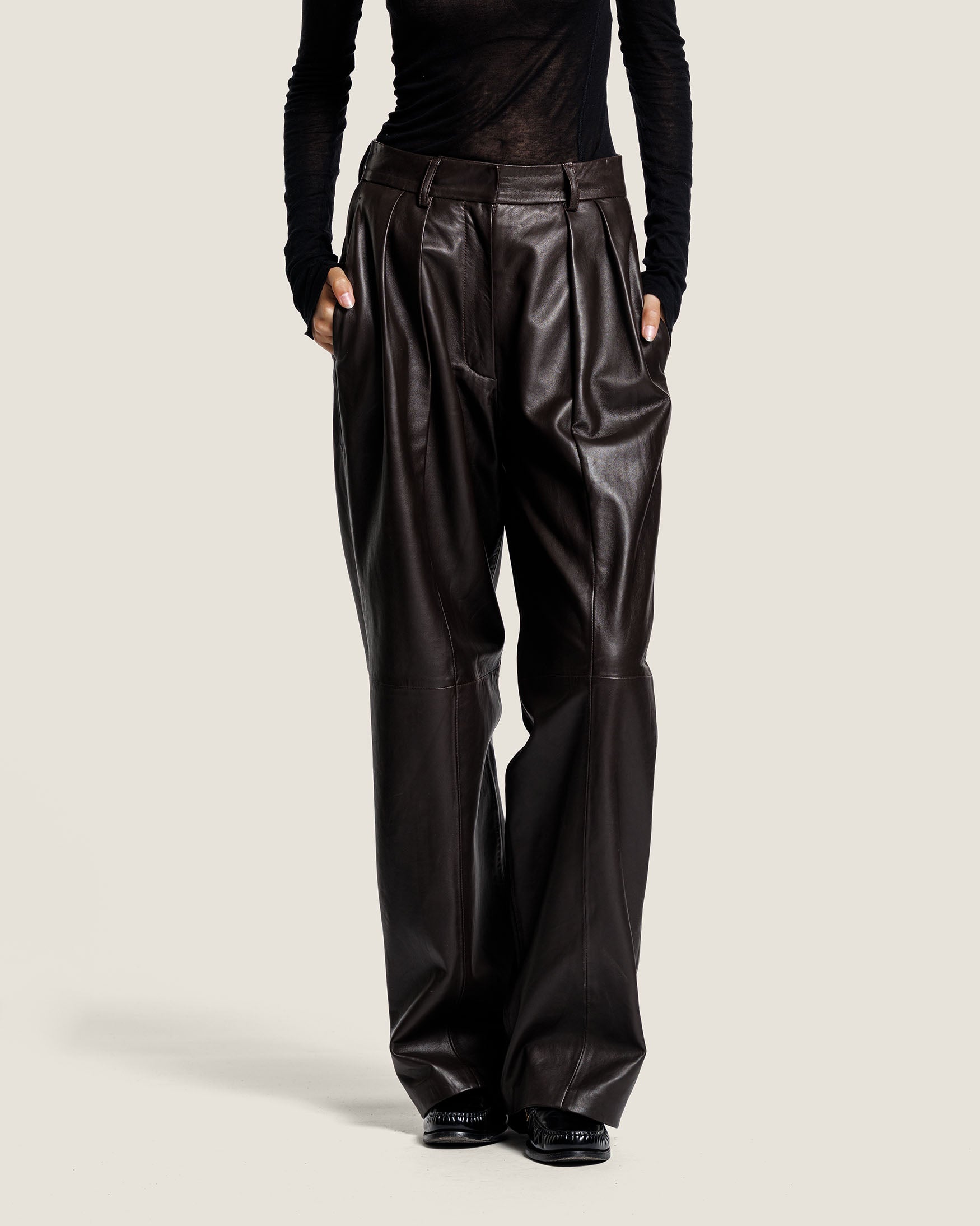 Angie - Leather Trousers