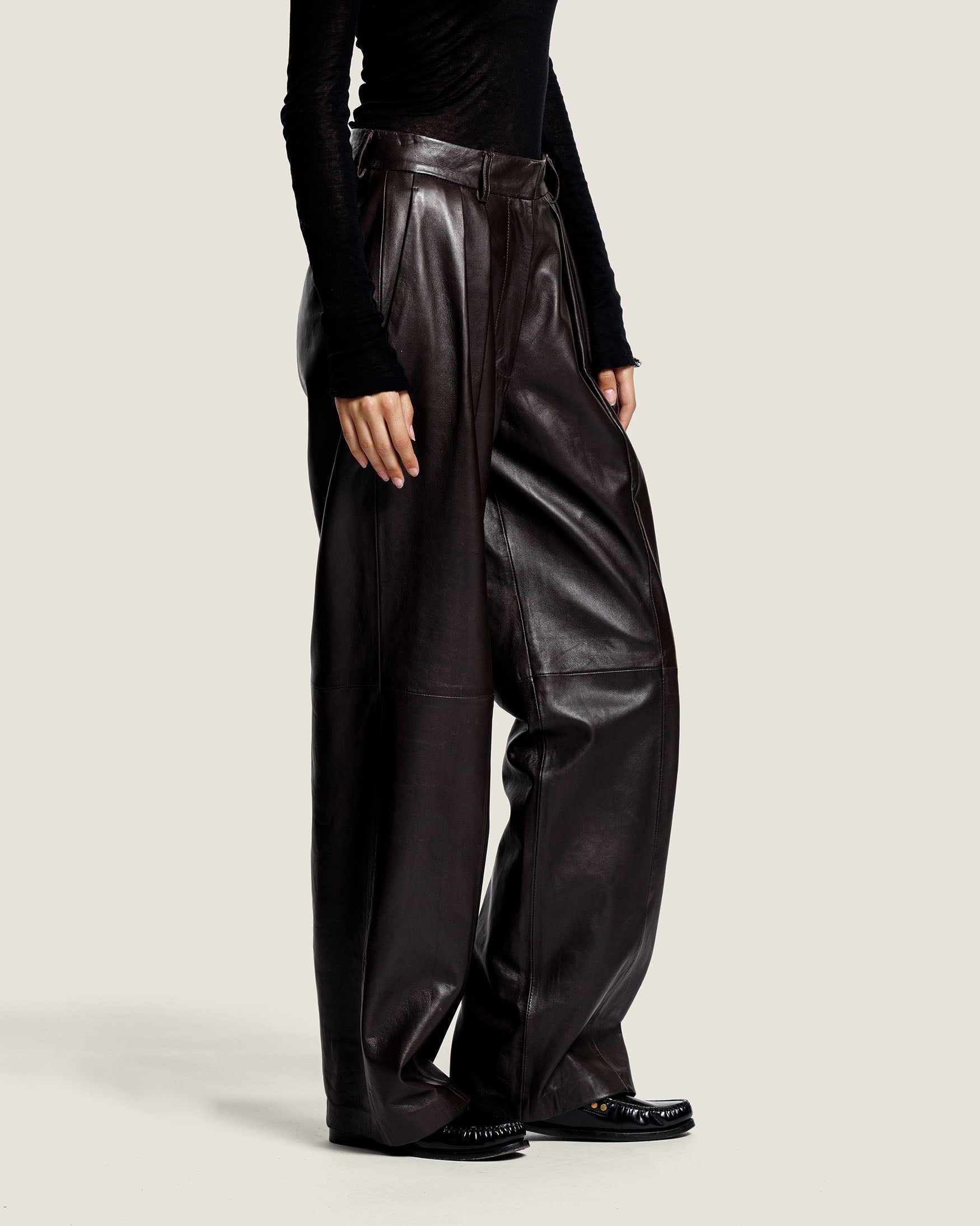 Angie - Leather Trousers