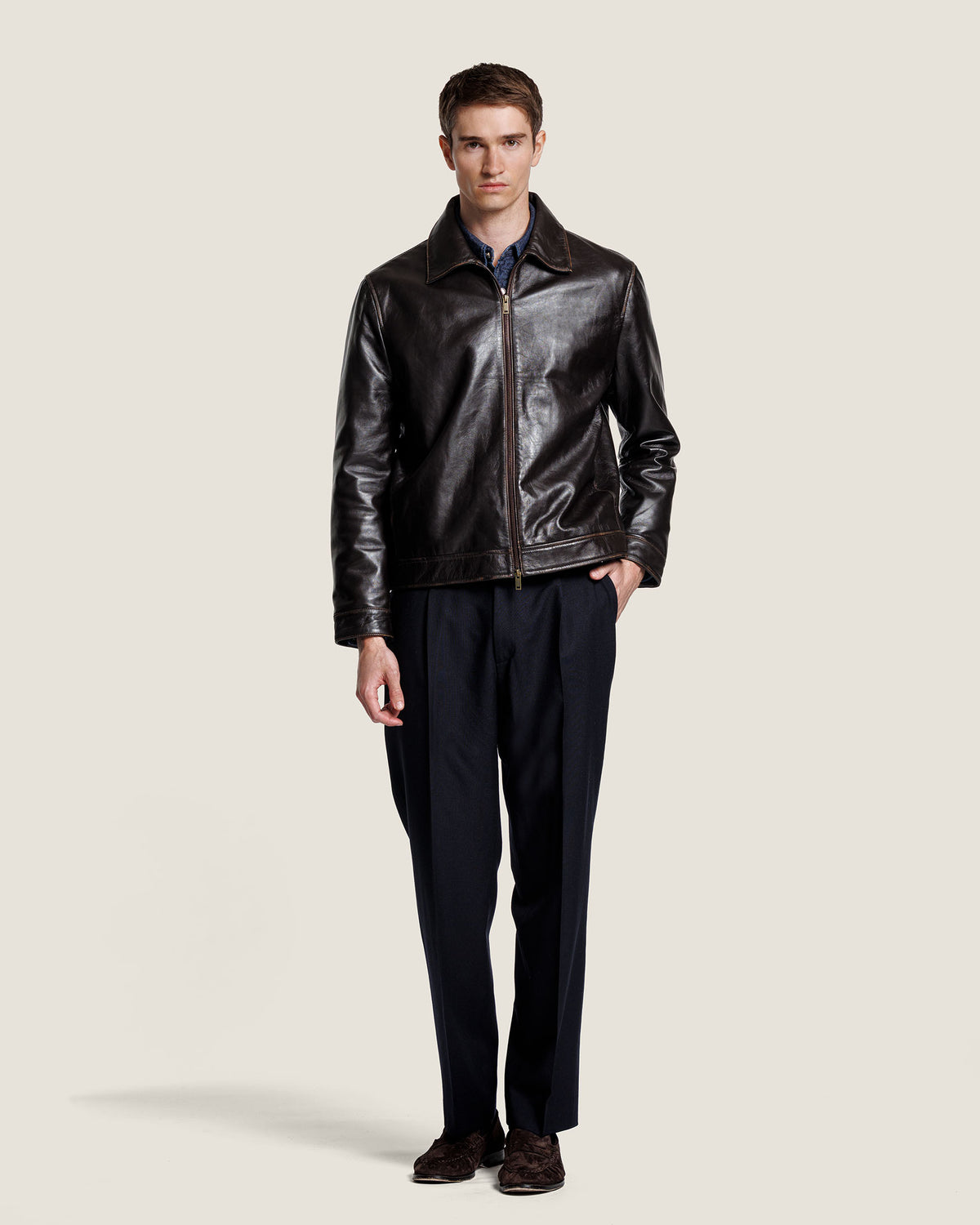 COLLIN LEATHER JACKET