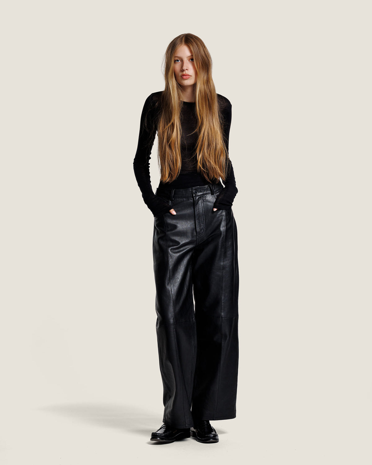 FENNE LEATHER TROUSERS