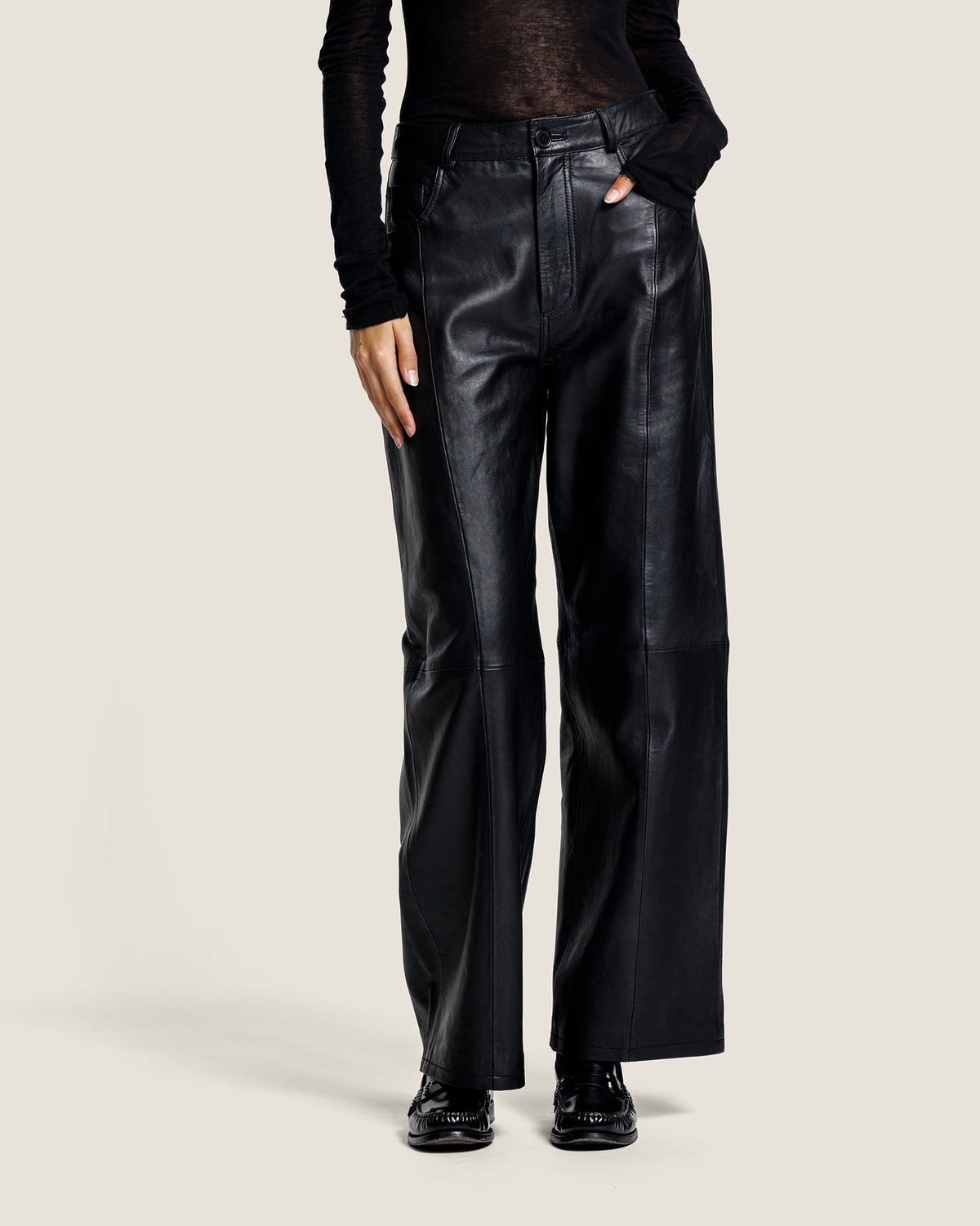 FENNE LEATHER TROUSERS