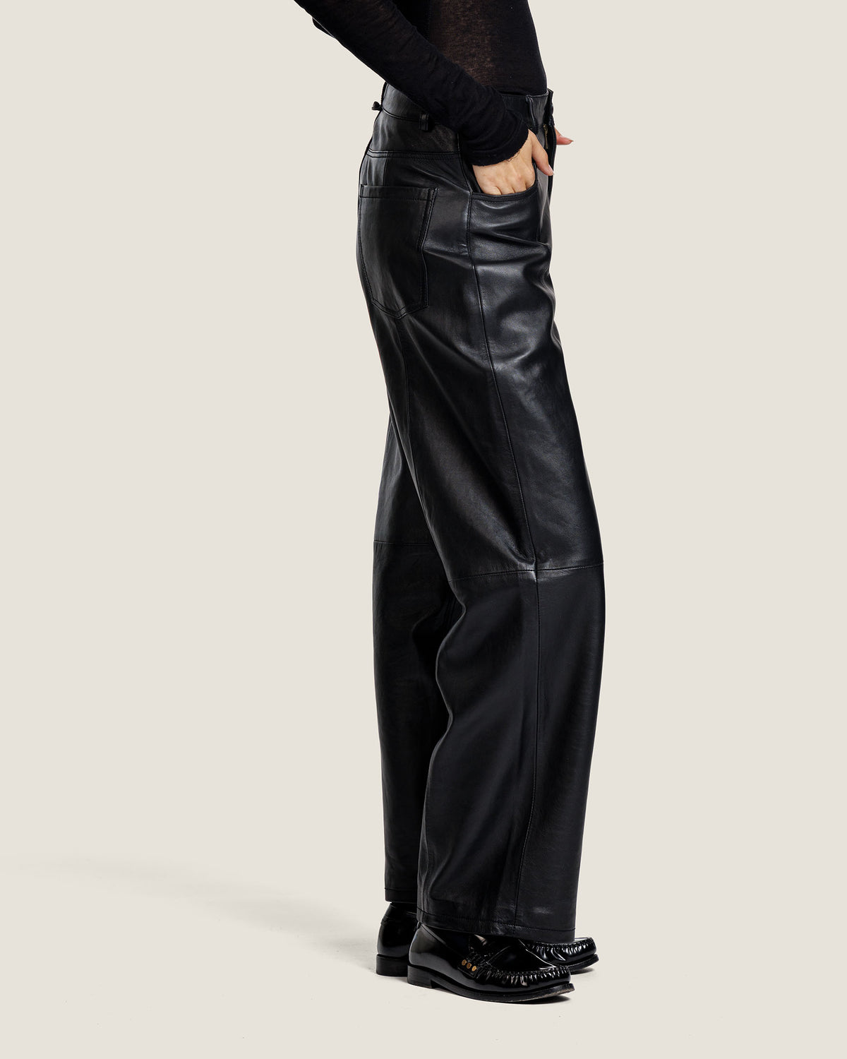 FENNE LEATHER TROUSERS