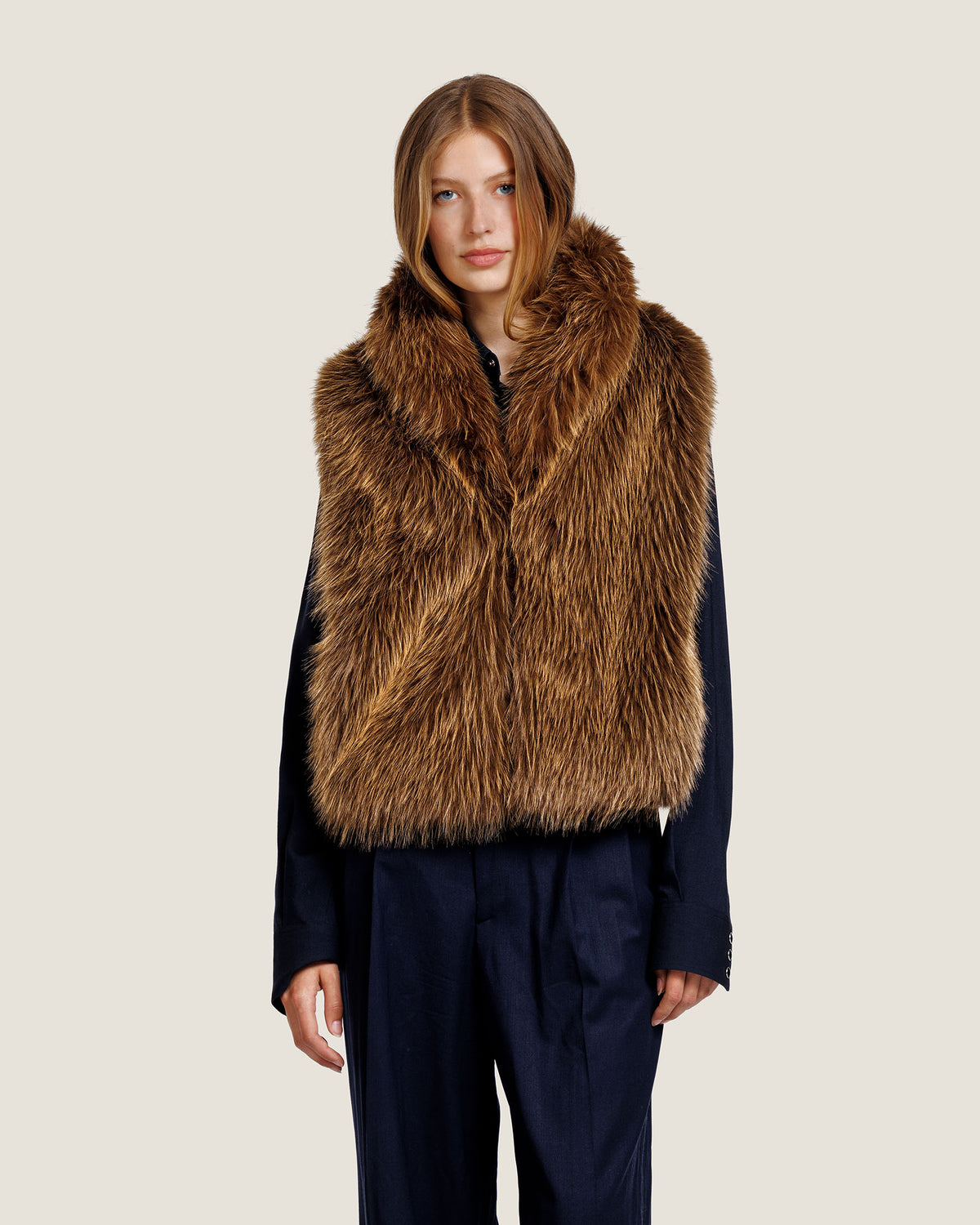GILL FAUX FUR GILET