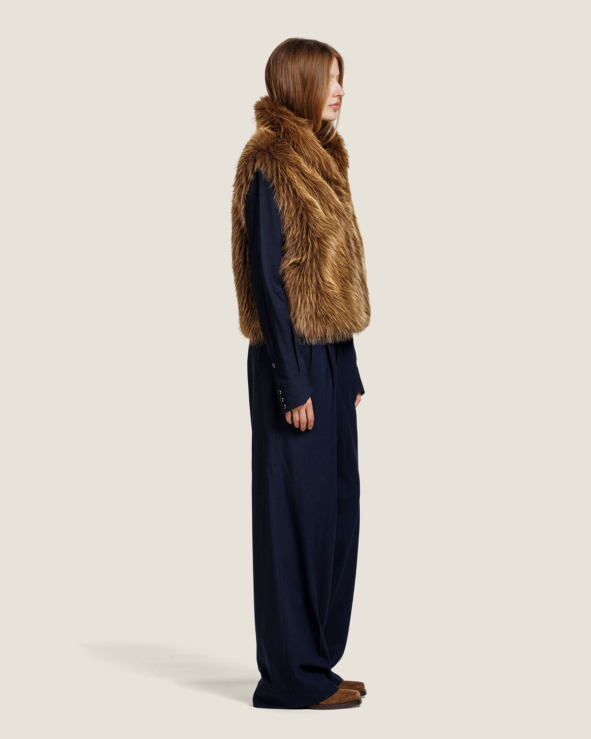 GILL FAUX FUR GILET