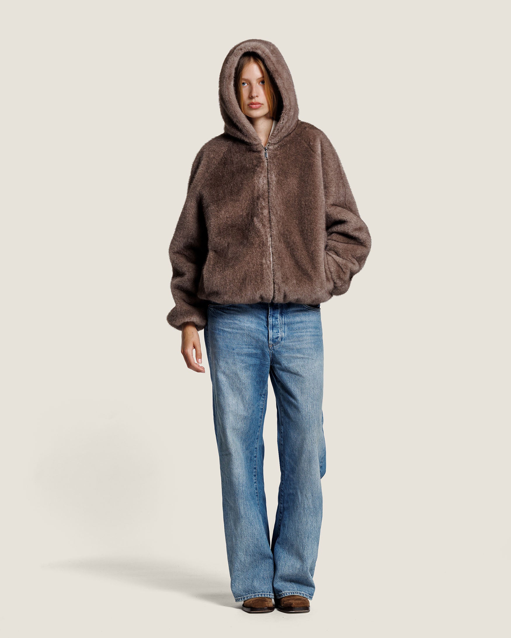 JADA FAUX MINK JACKET