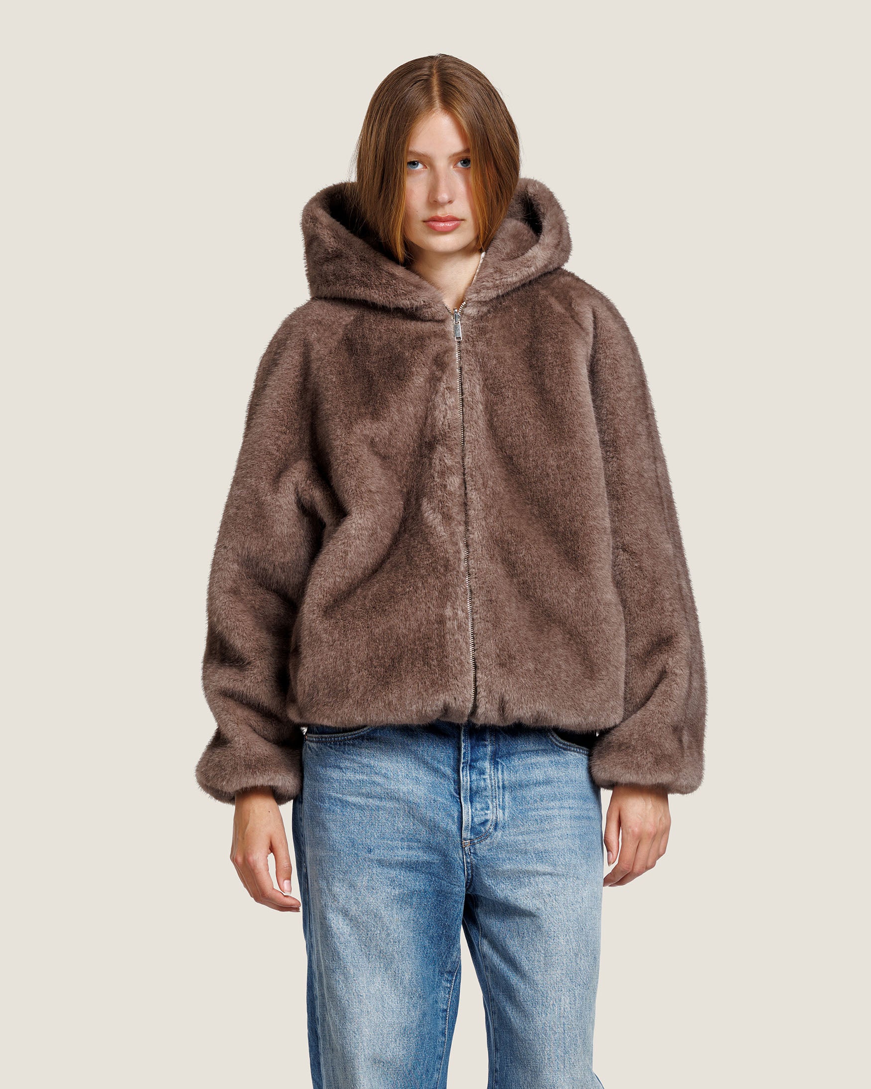 JADA FAUX MINK JACKET