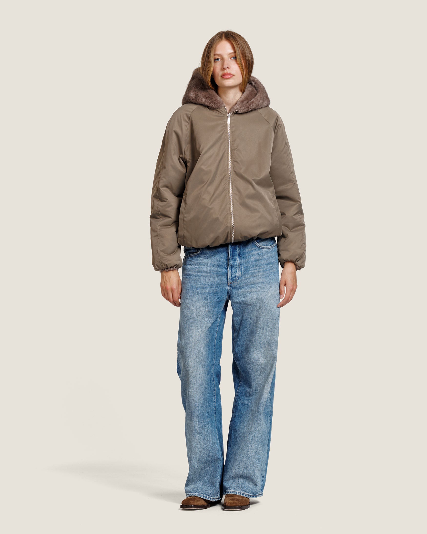JADA FAUX MINK JACKET