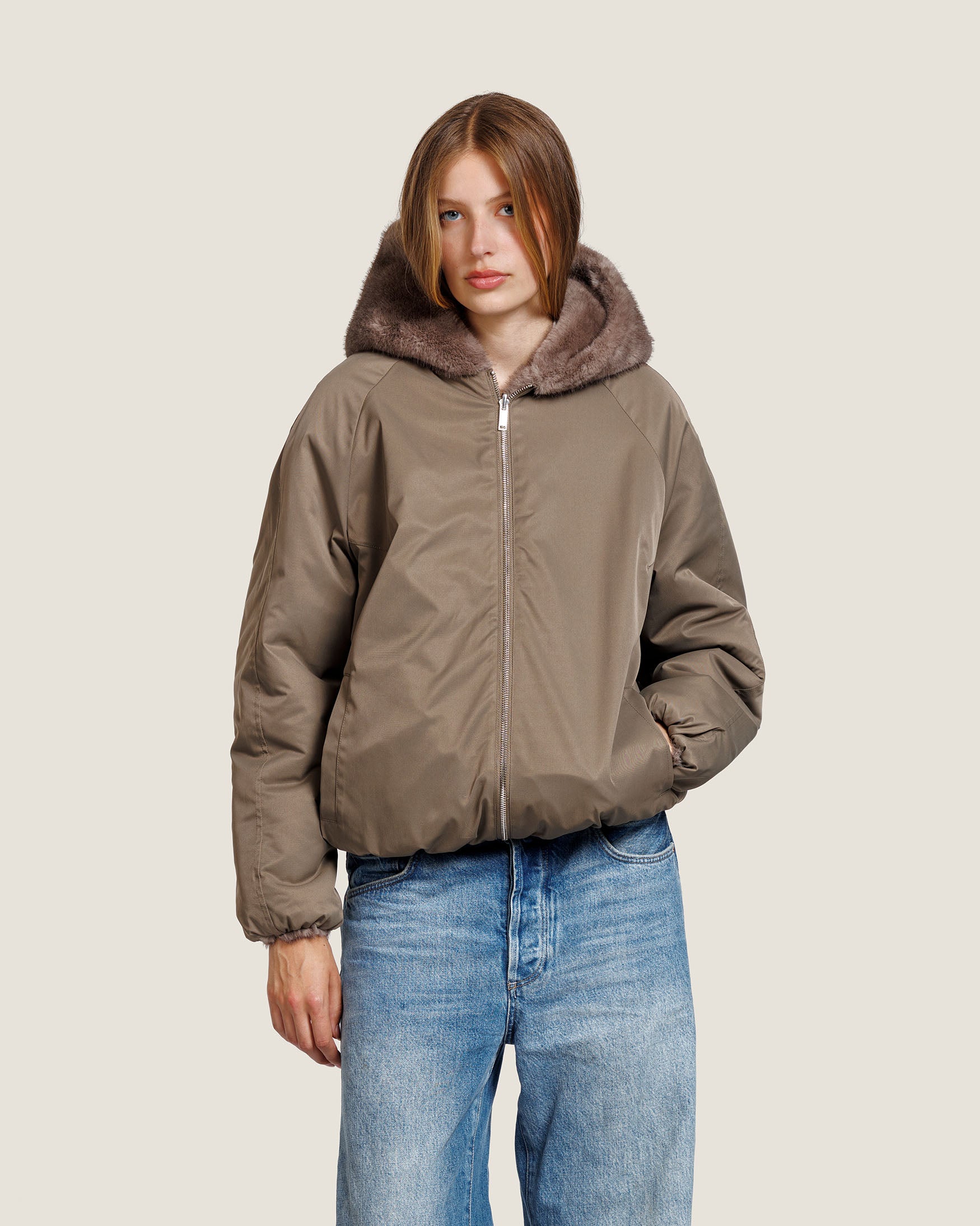 JADA FAUX MINK JACKET