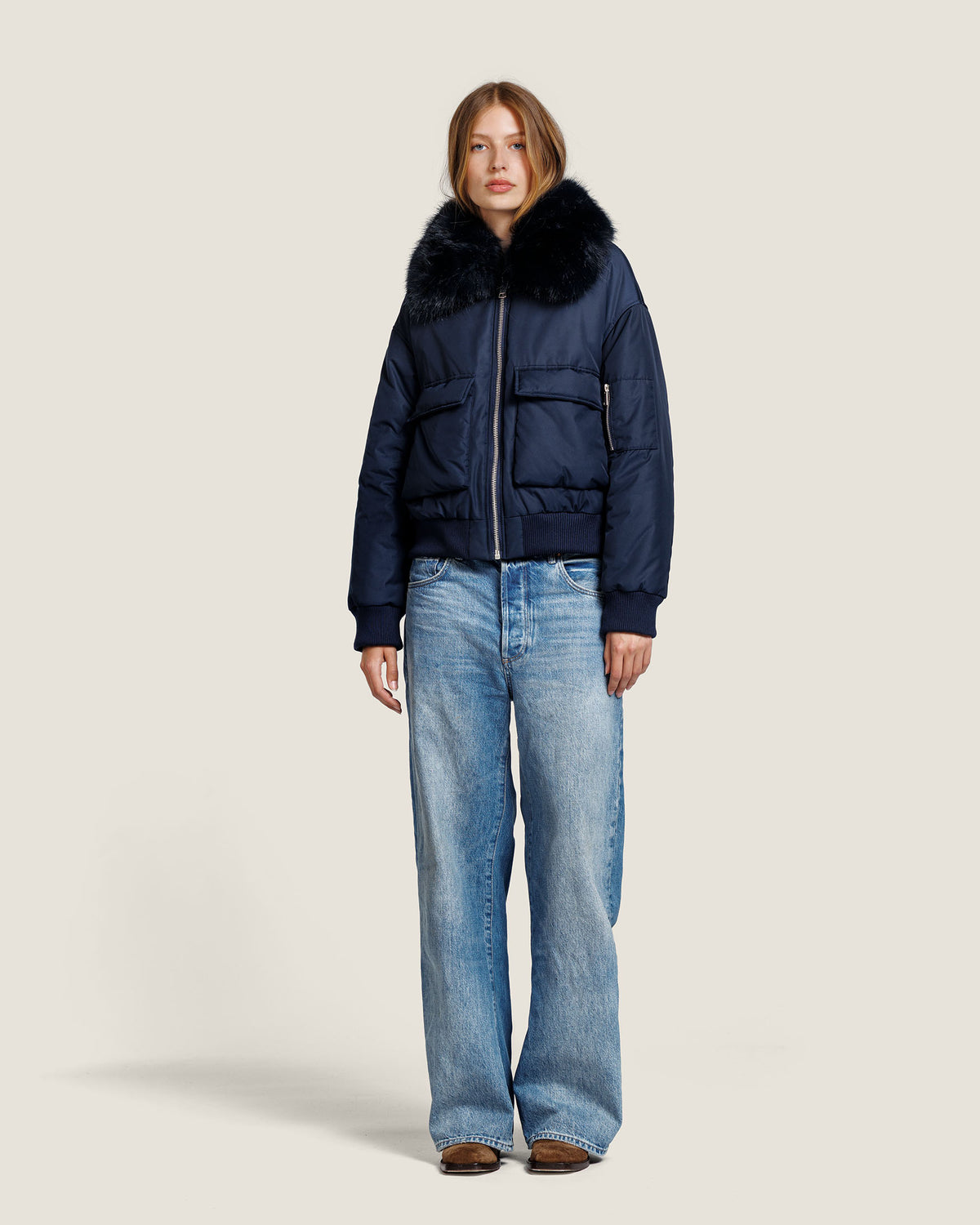 JULIETTE NYLON FUR JACKET