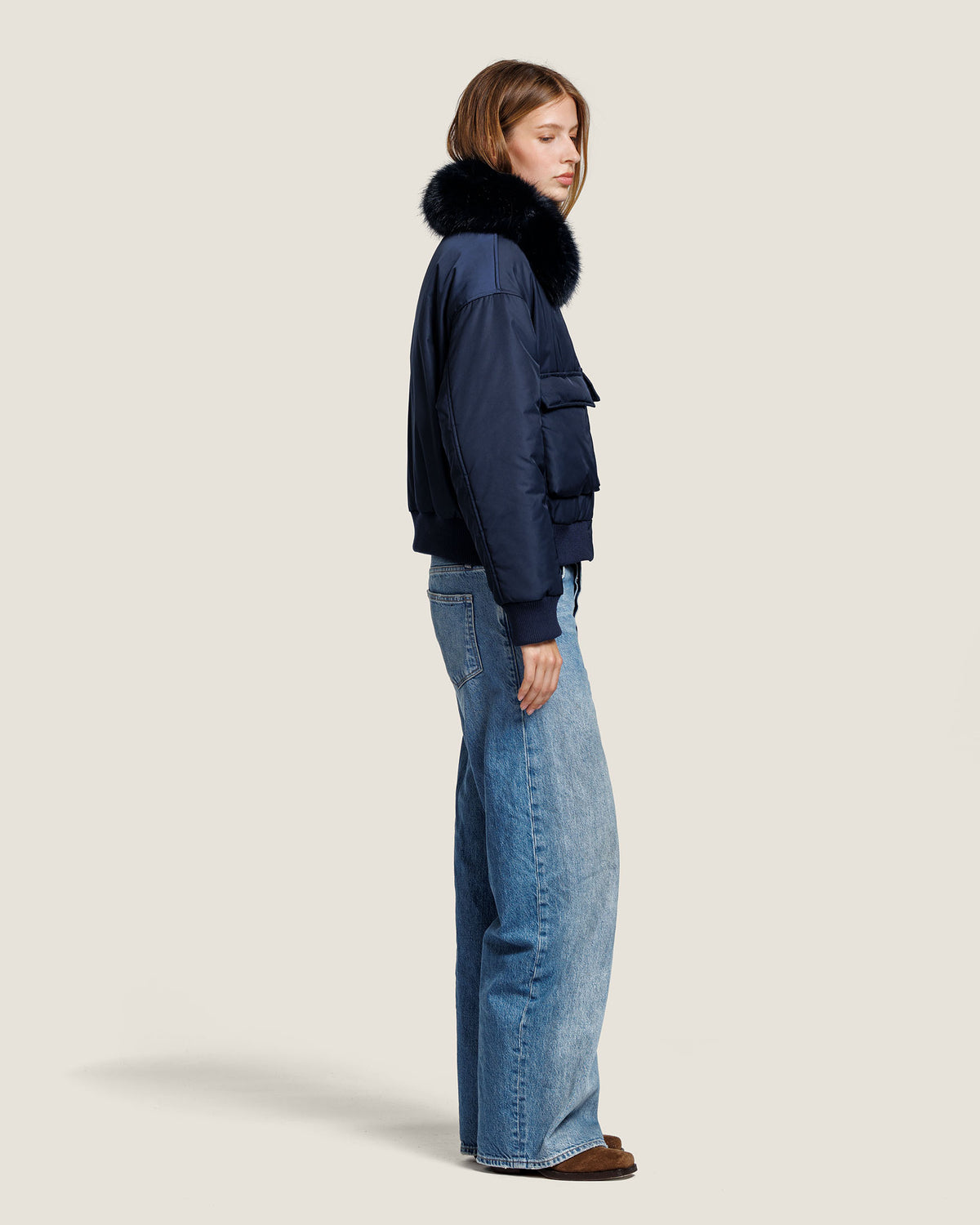 JULIETTE NYLON FUR JACKET