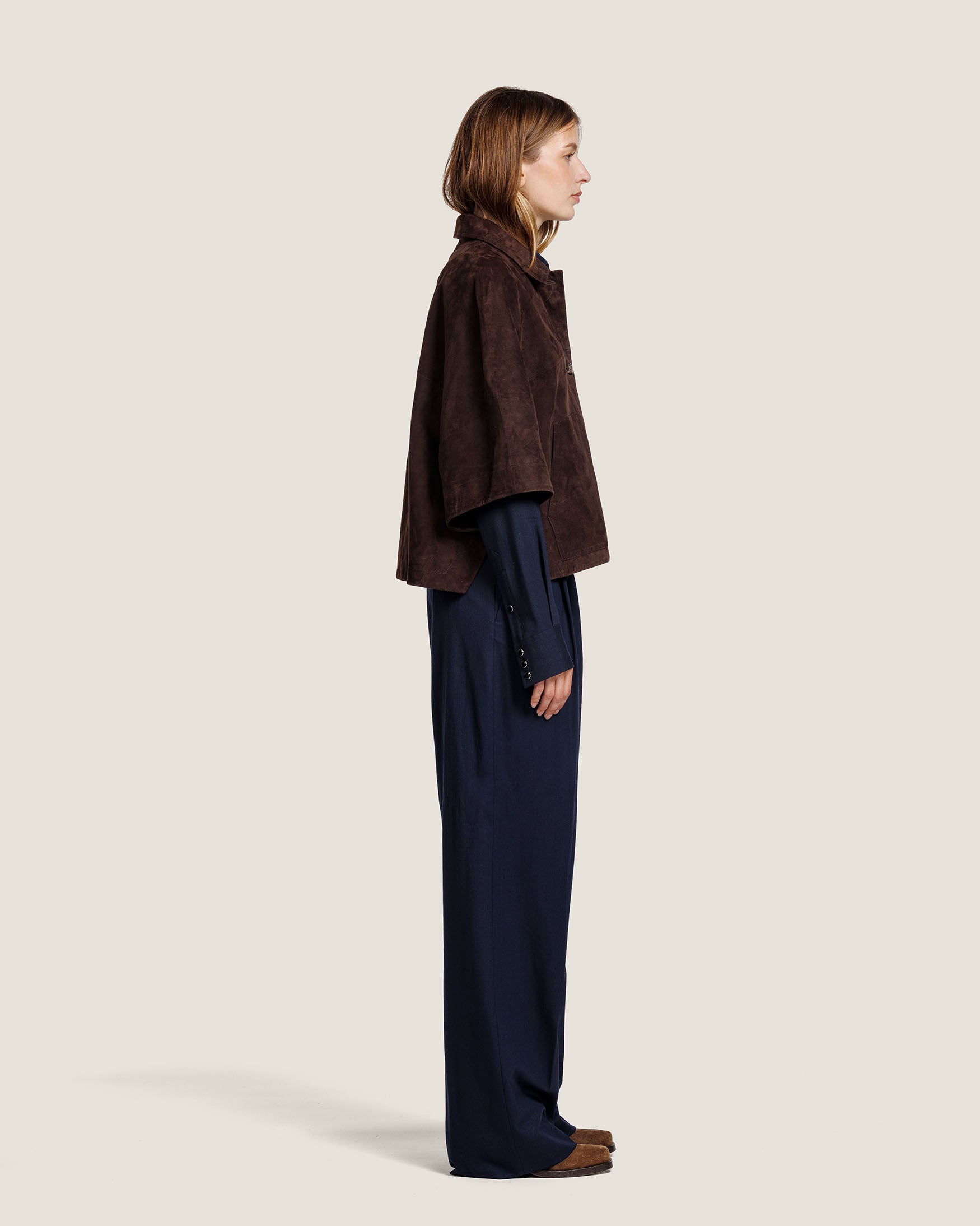 Lena - Suede Cape