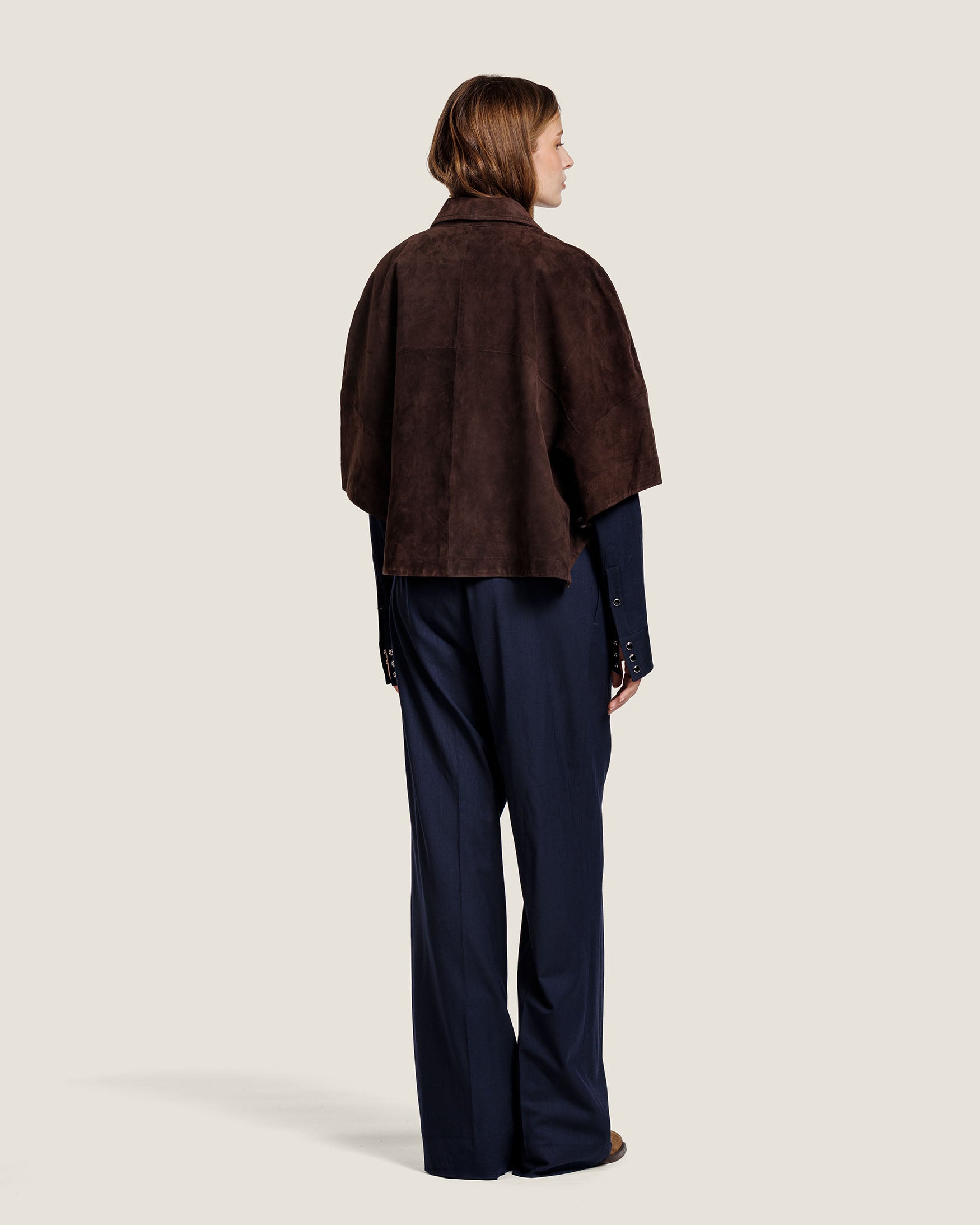 Lena - Suede Cape