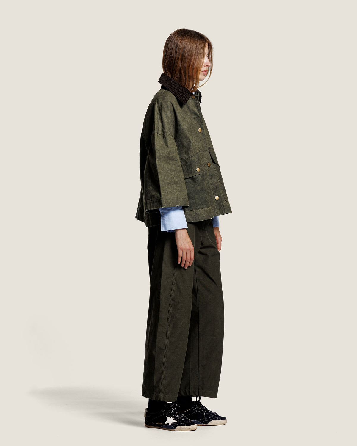 LEXIE WAXED CANVAS CAPE