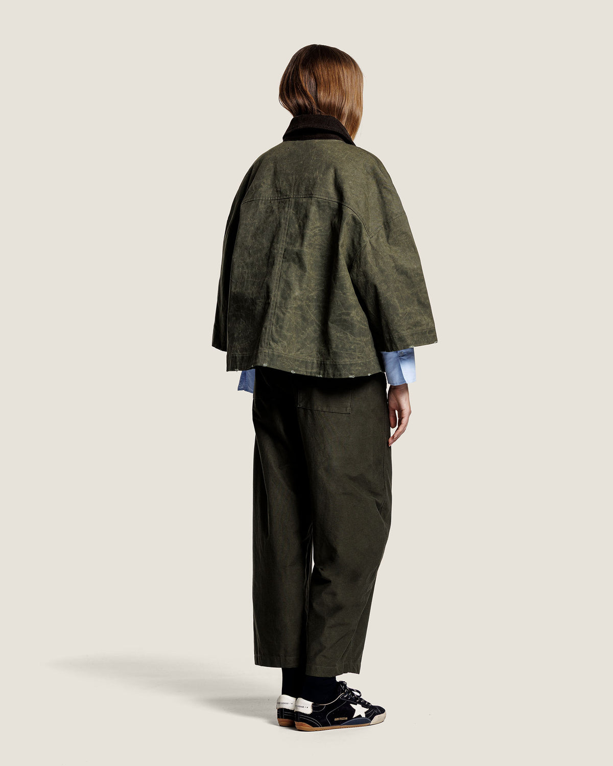 LEXIE WAXED CANVAS CAPE