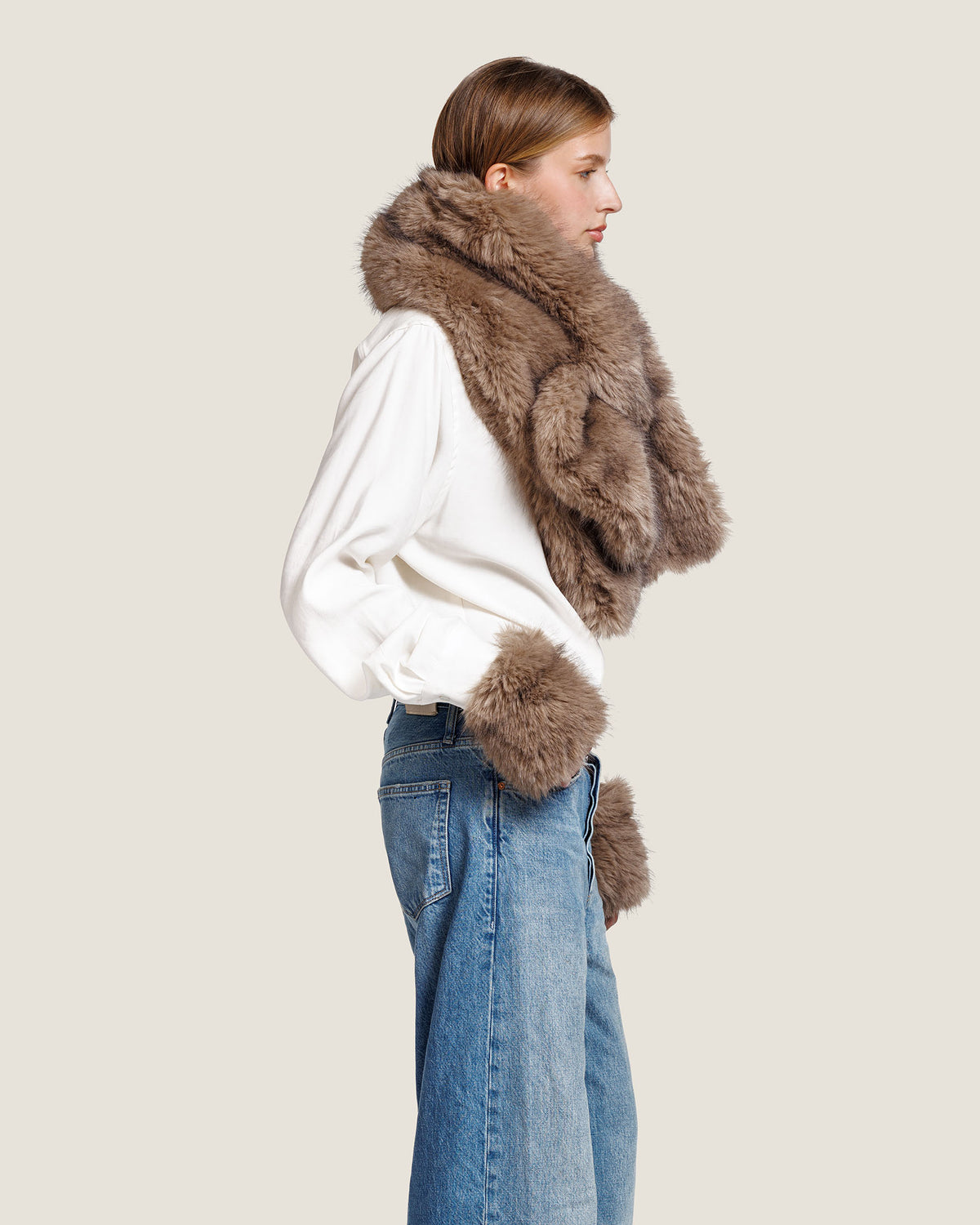 LOGAN FAUX FUR SCARF