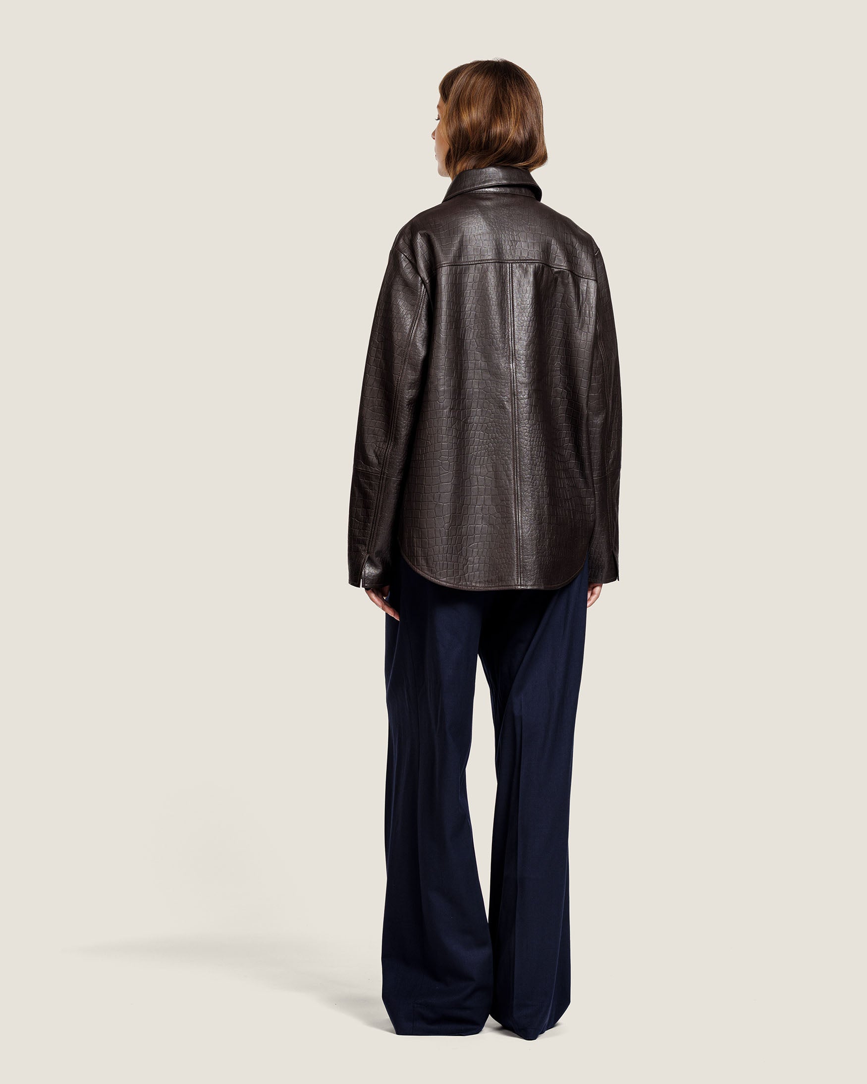 Pippa - Leather Blouse