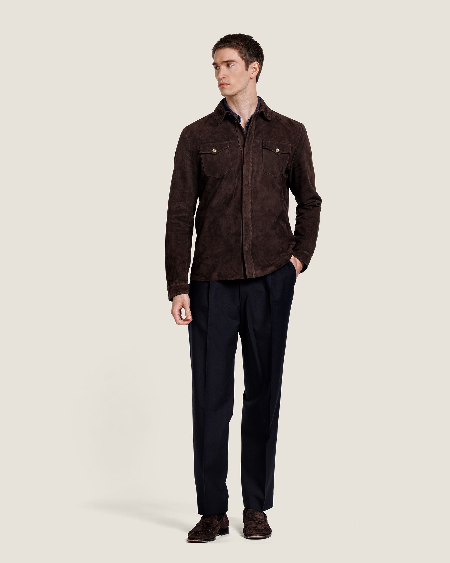 ROCCO SUEDE OVERSHIRT