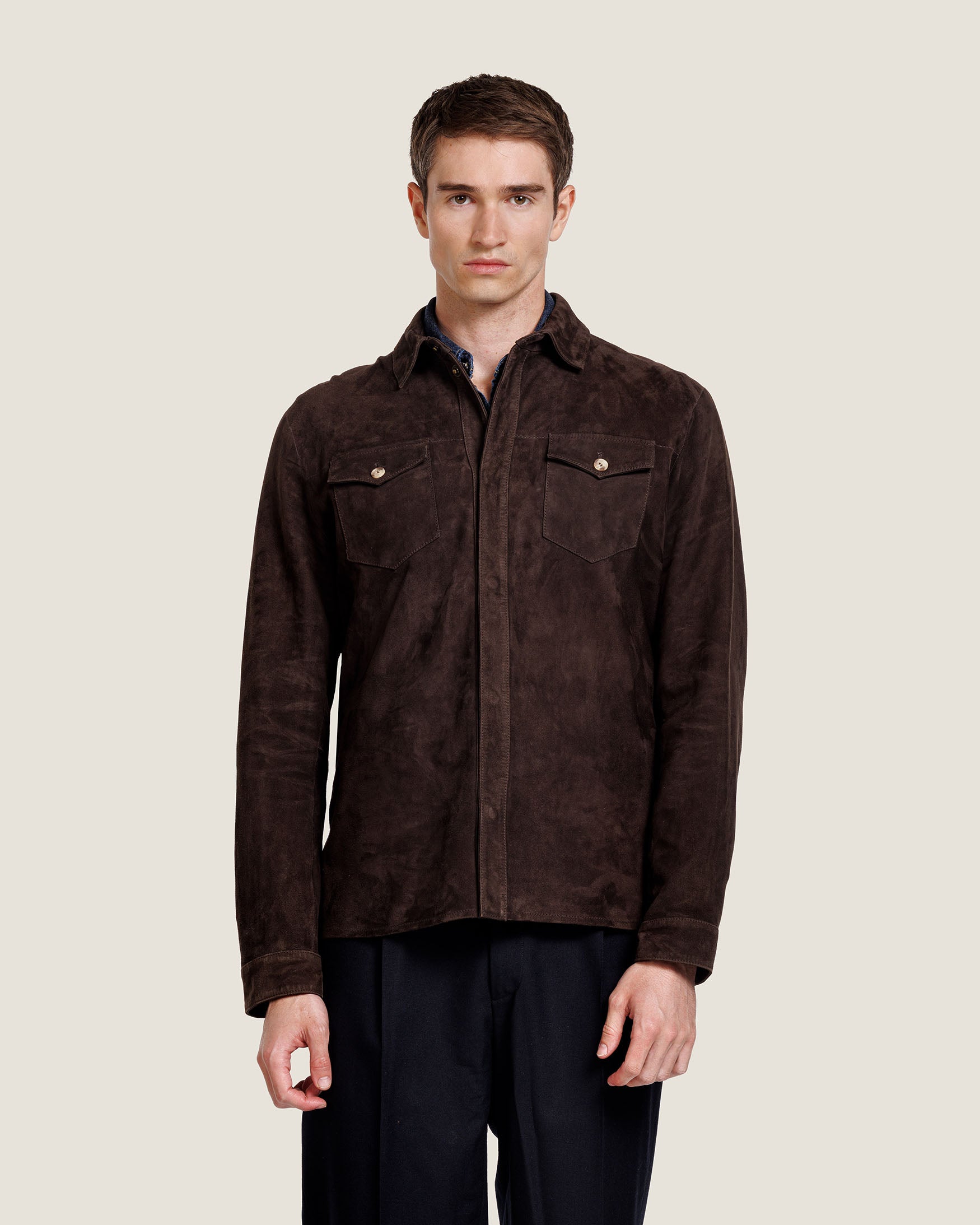ROCCO SUEDE OVERSHIRT