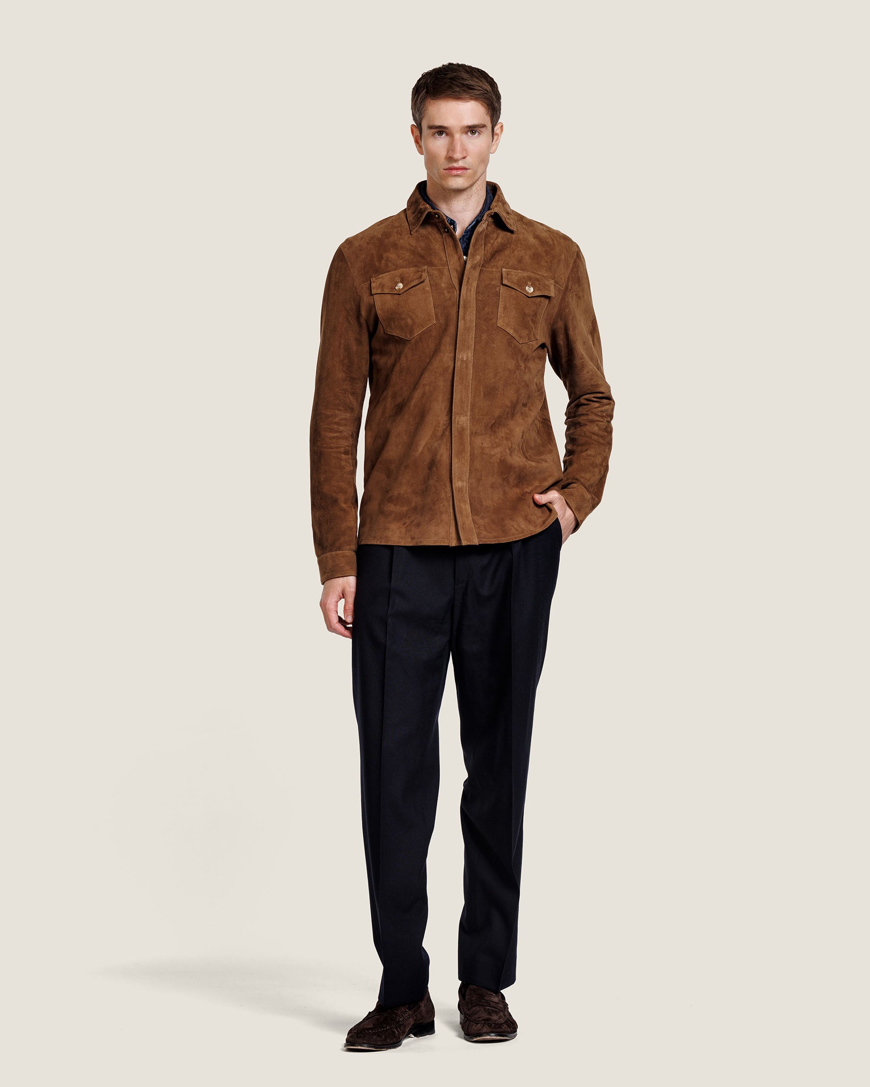ROCCO SUEDE OVERSHIRT