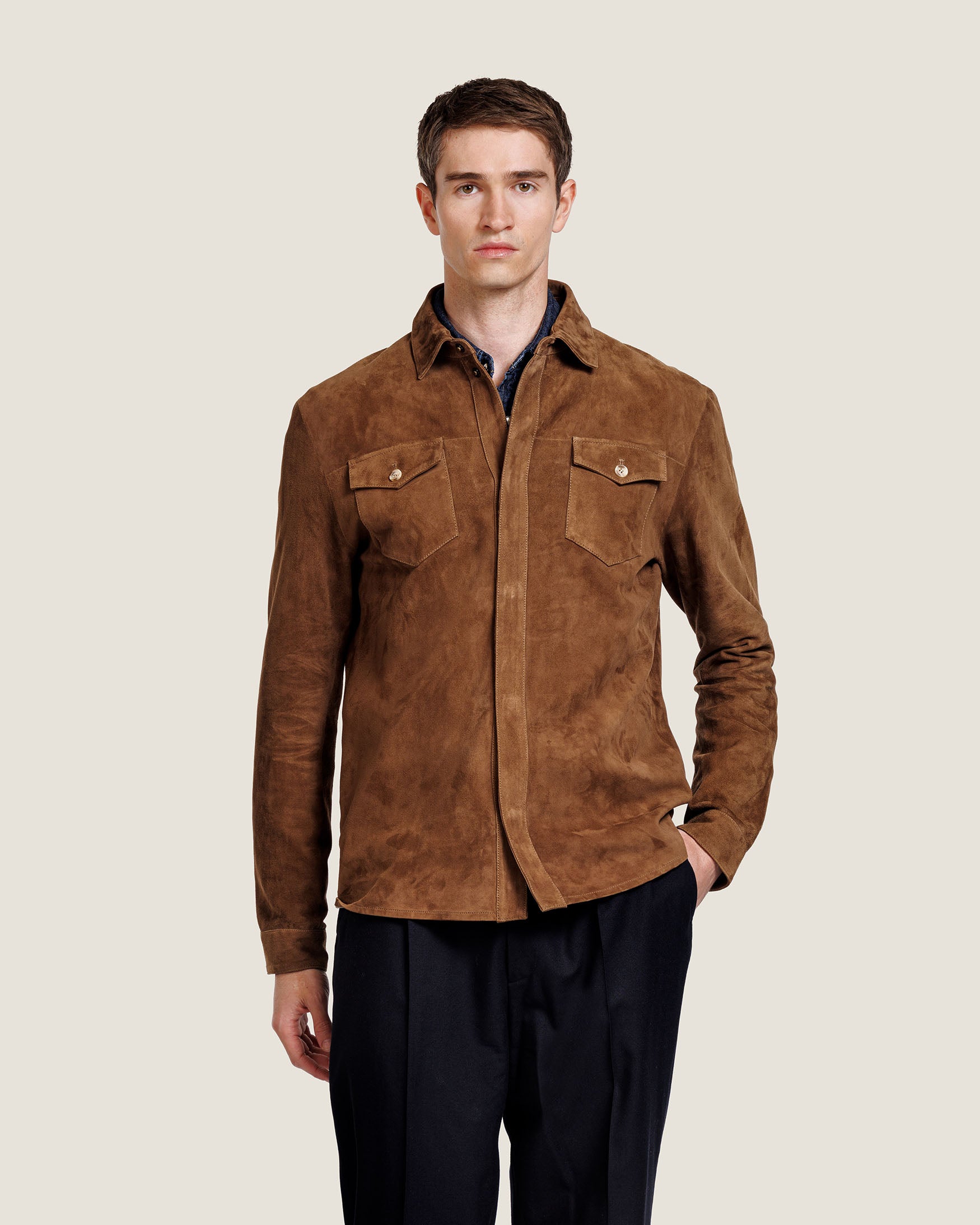ROCCO SUEDE OVERSHIRT