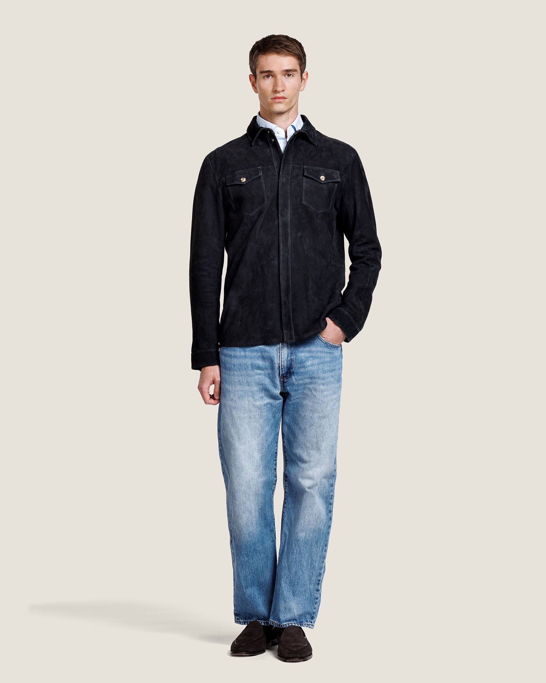 ROCCO SUEDE OVERSHIRT
