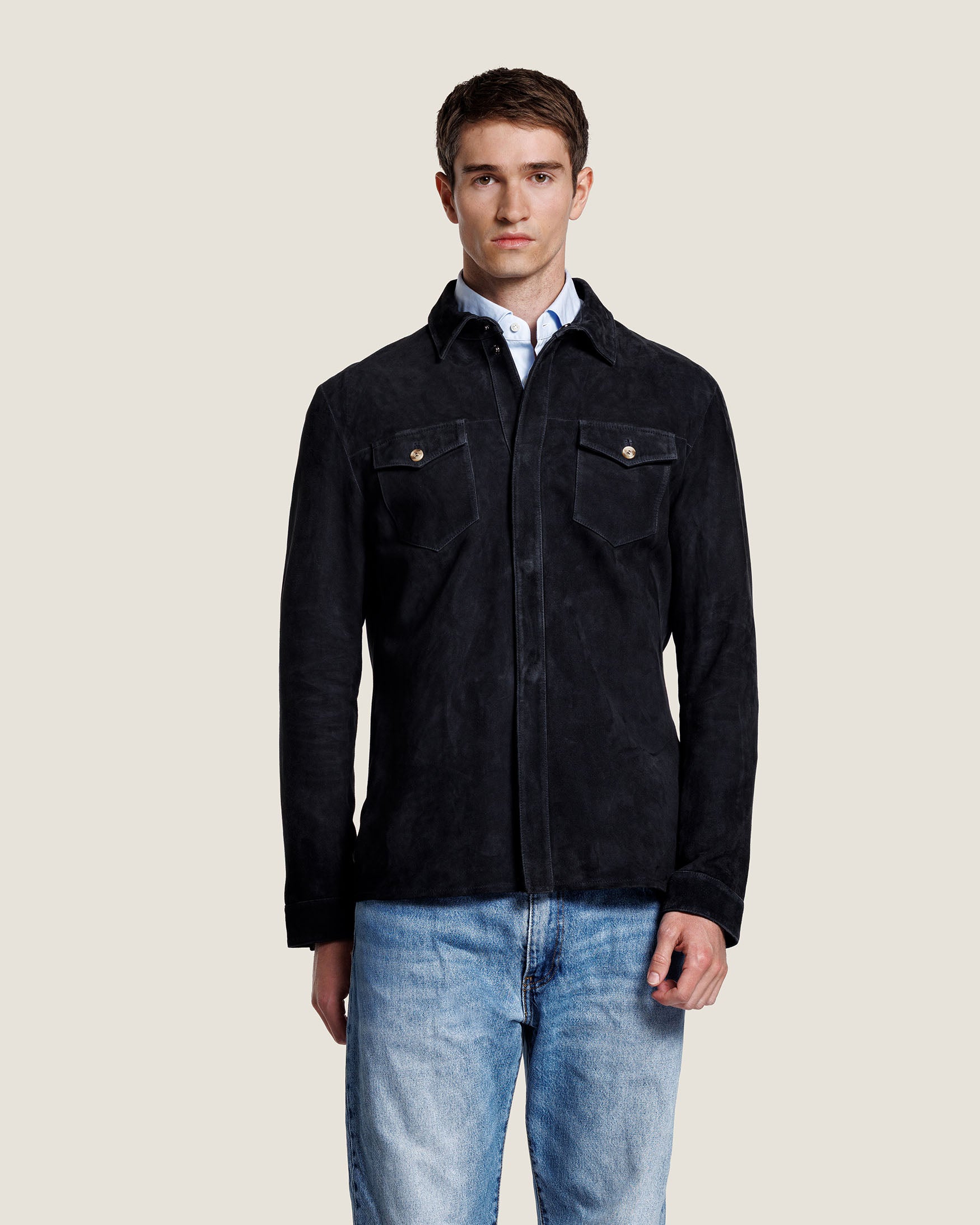 ROCCO SUEDE OVERSHIRT
