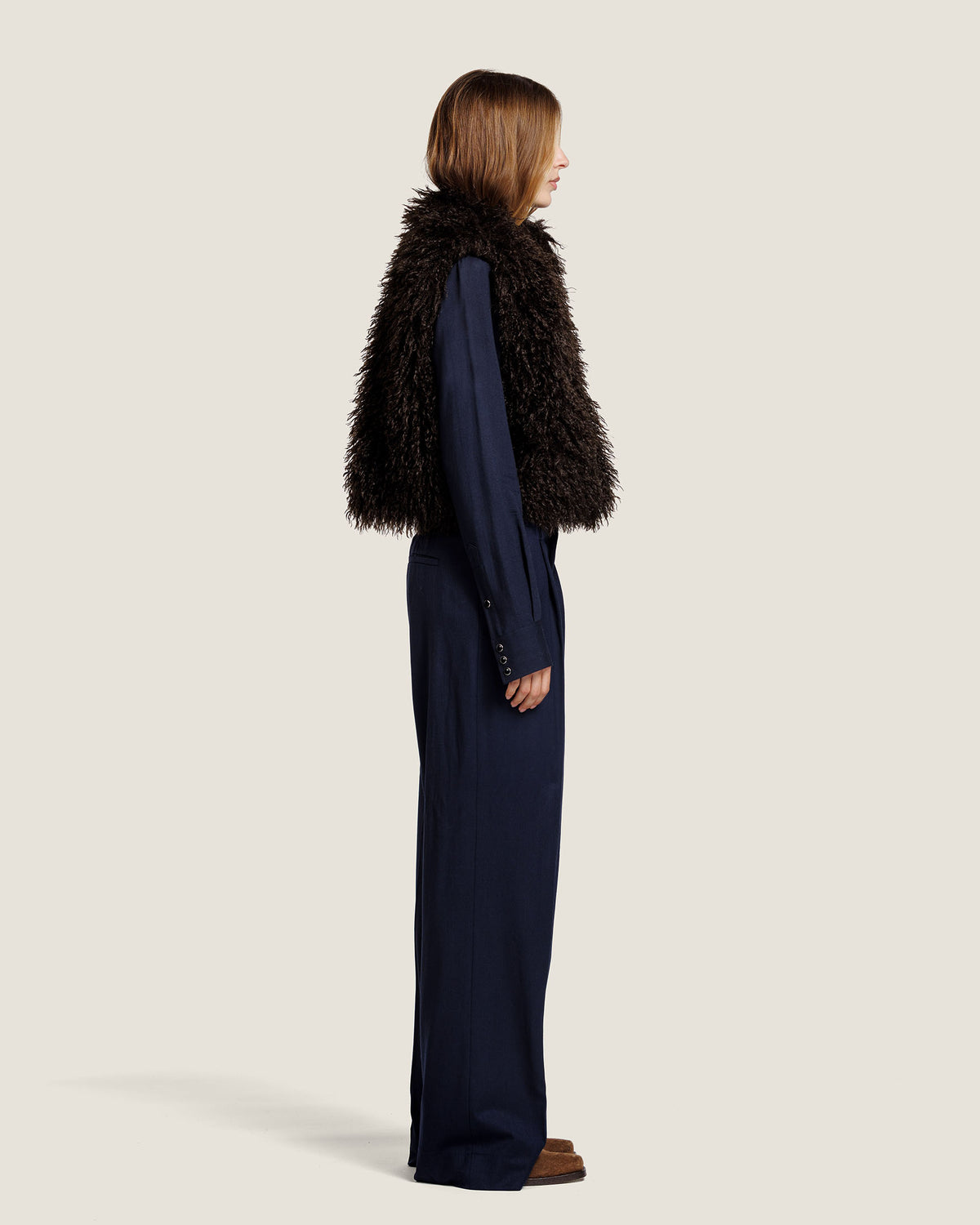 SHIFU FAUX FUR GILET