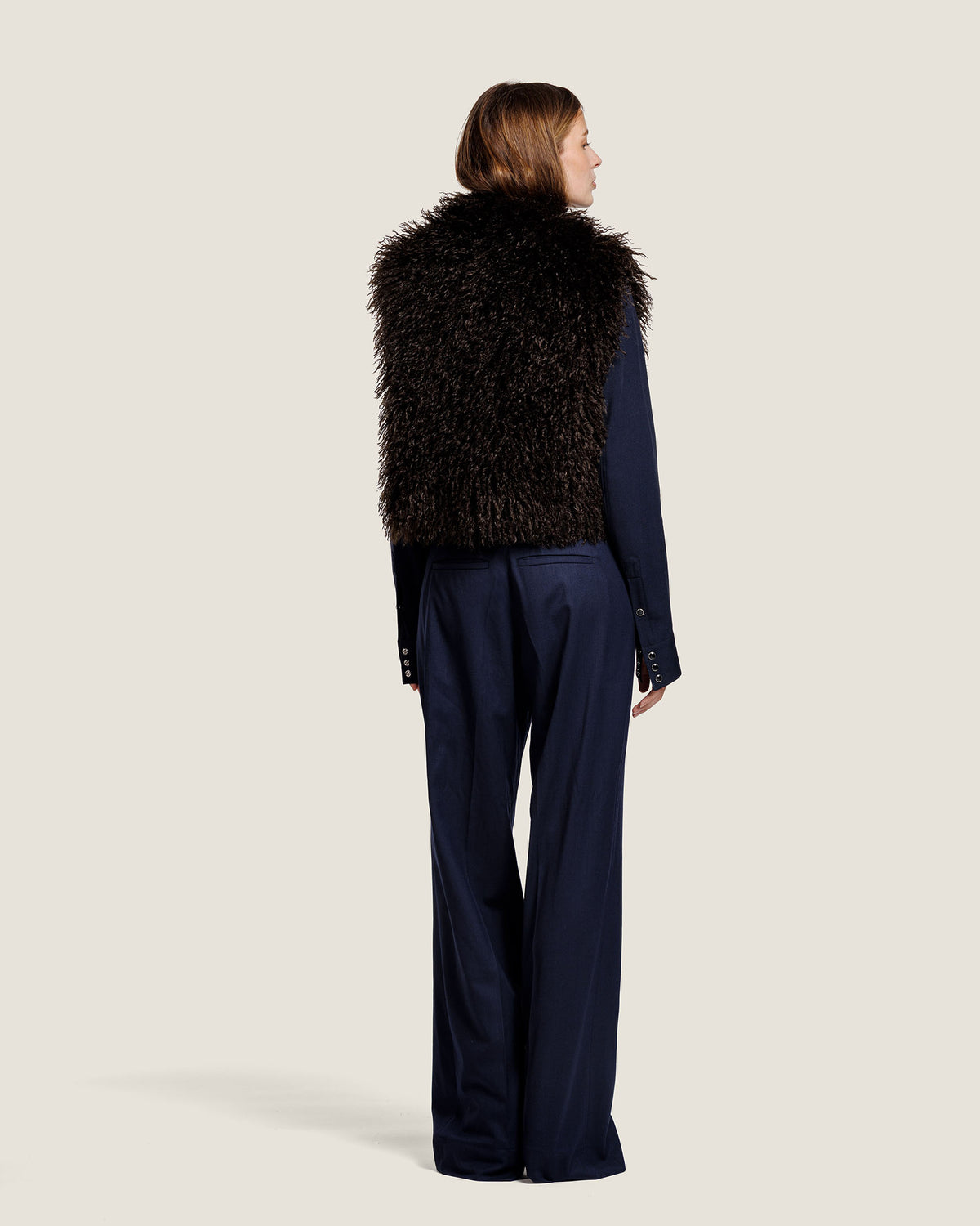 SHIFU FAUX FUR GILET