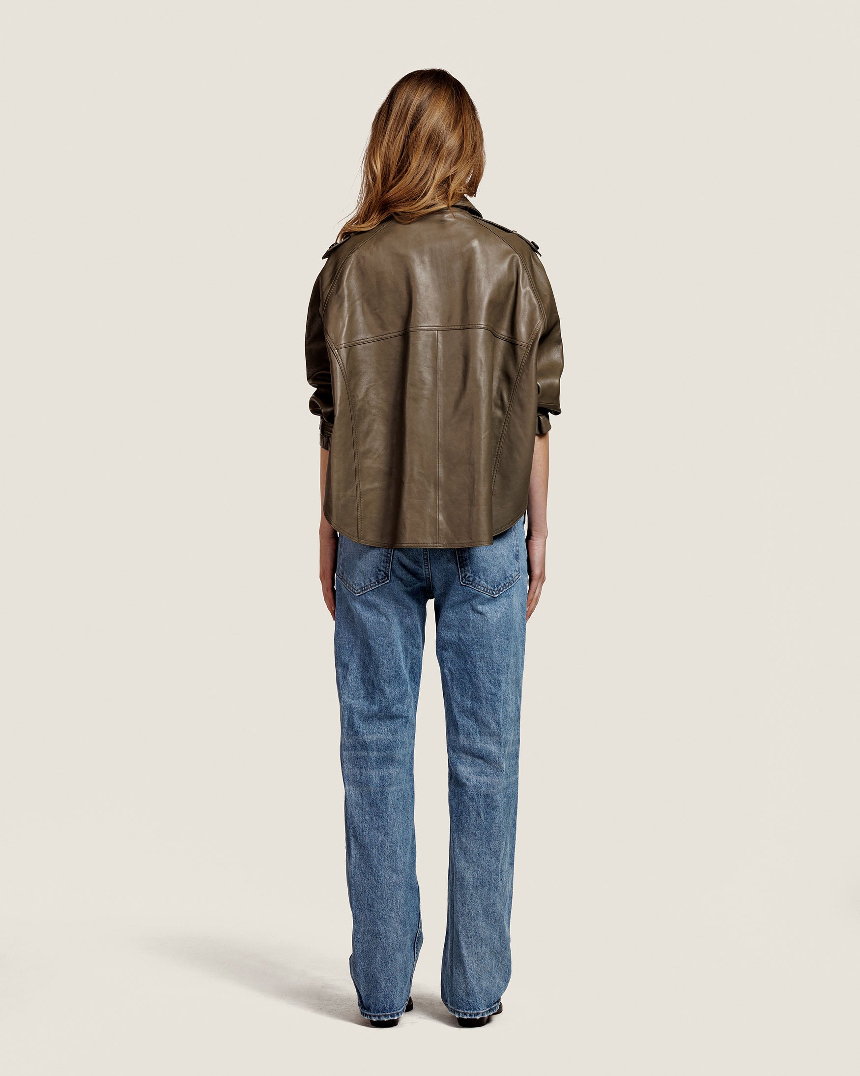 Bibi | Leather Blouse