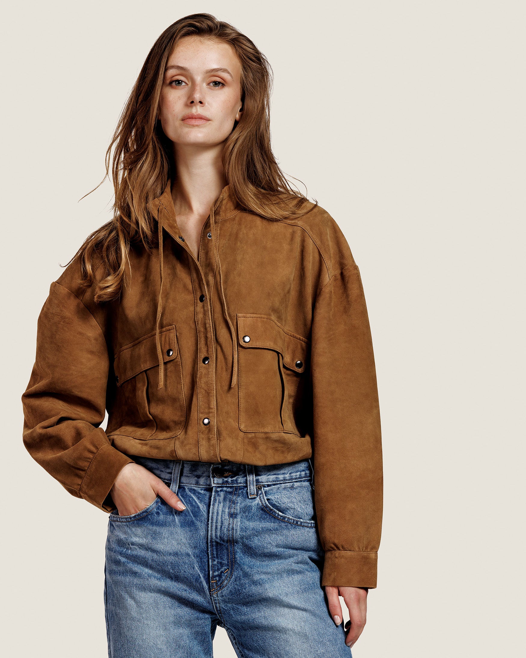 Haya - Suede blouse