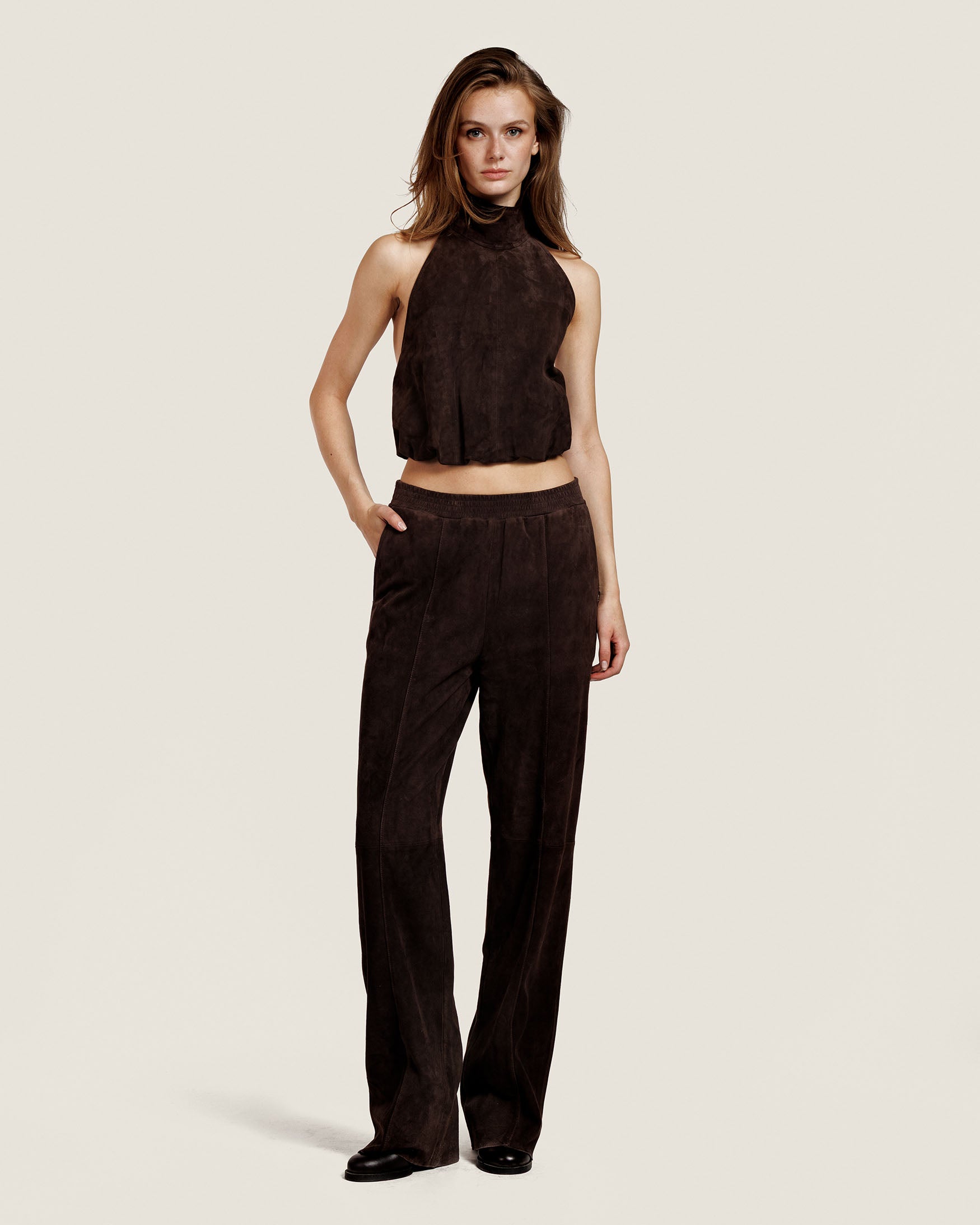 Lucca | Suede Trousers