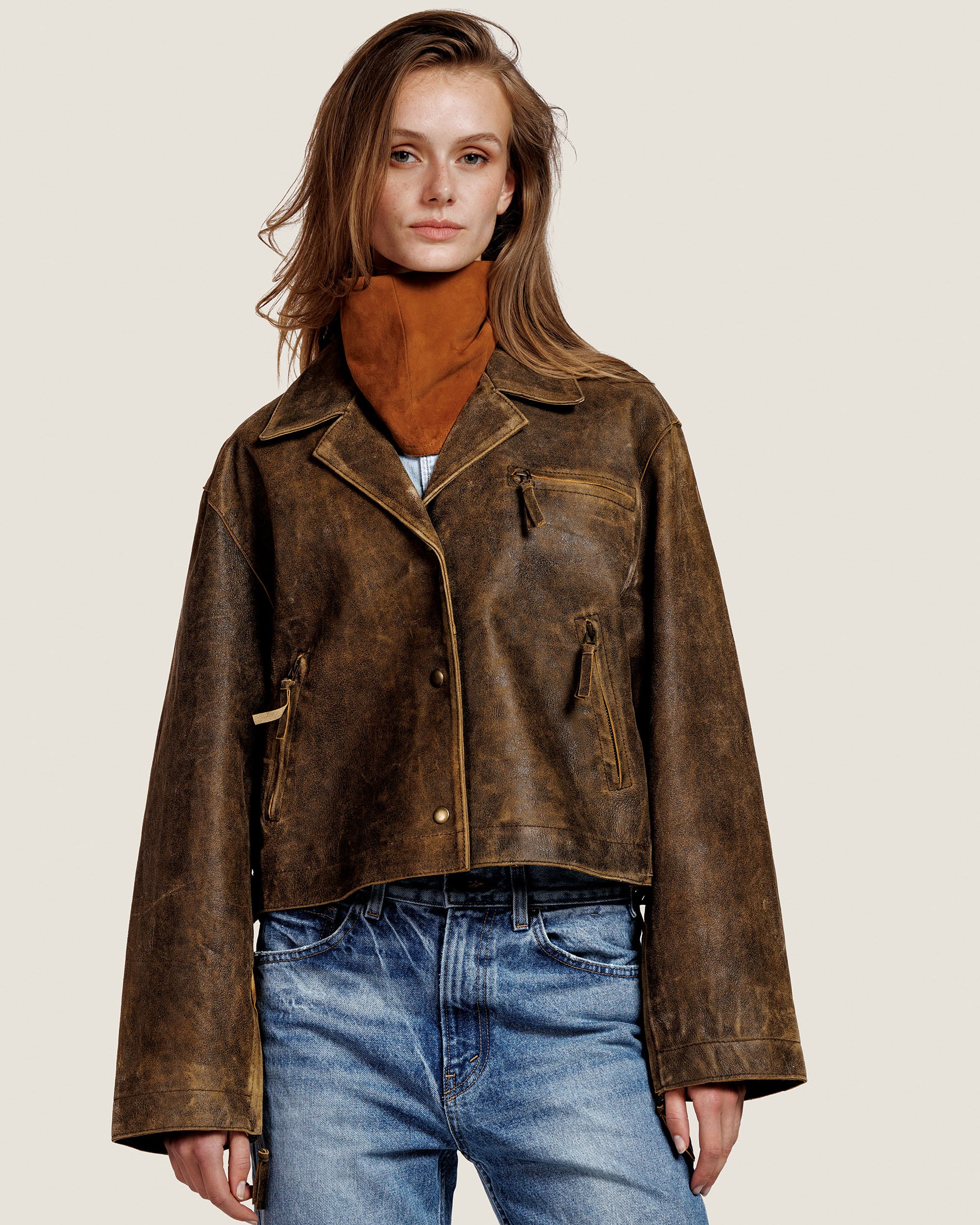 Lucy - Suede Scarf