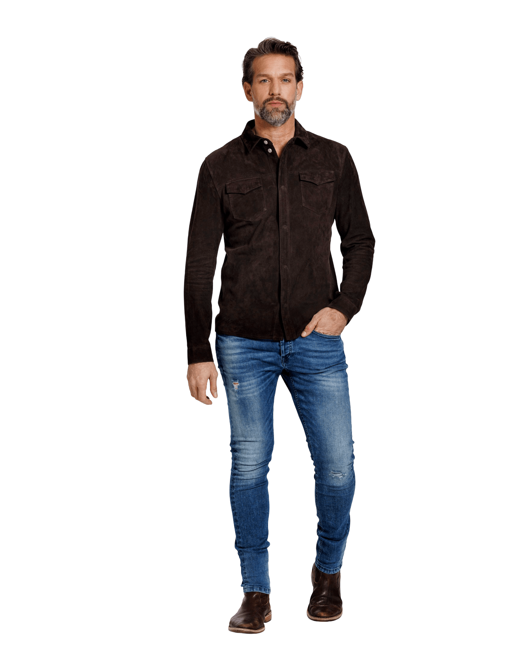 Robert - Suede overshirt
