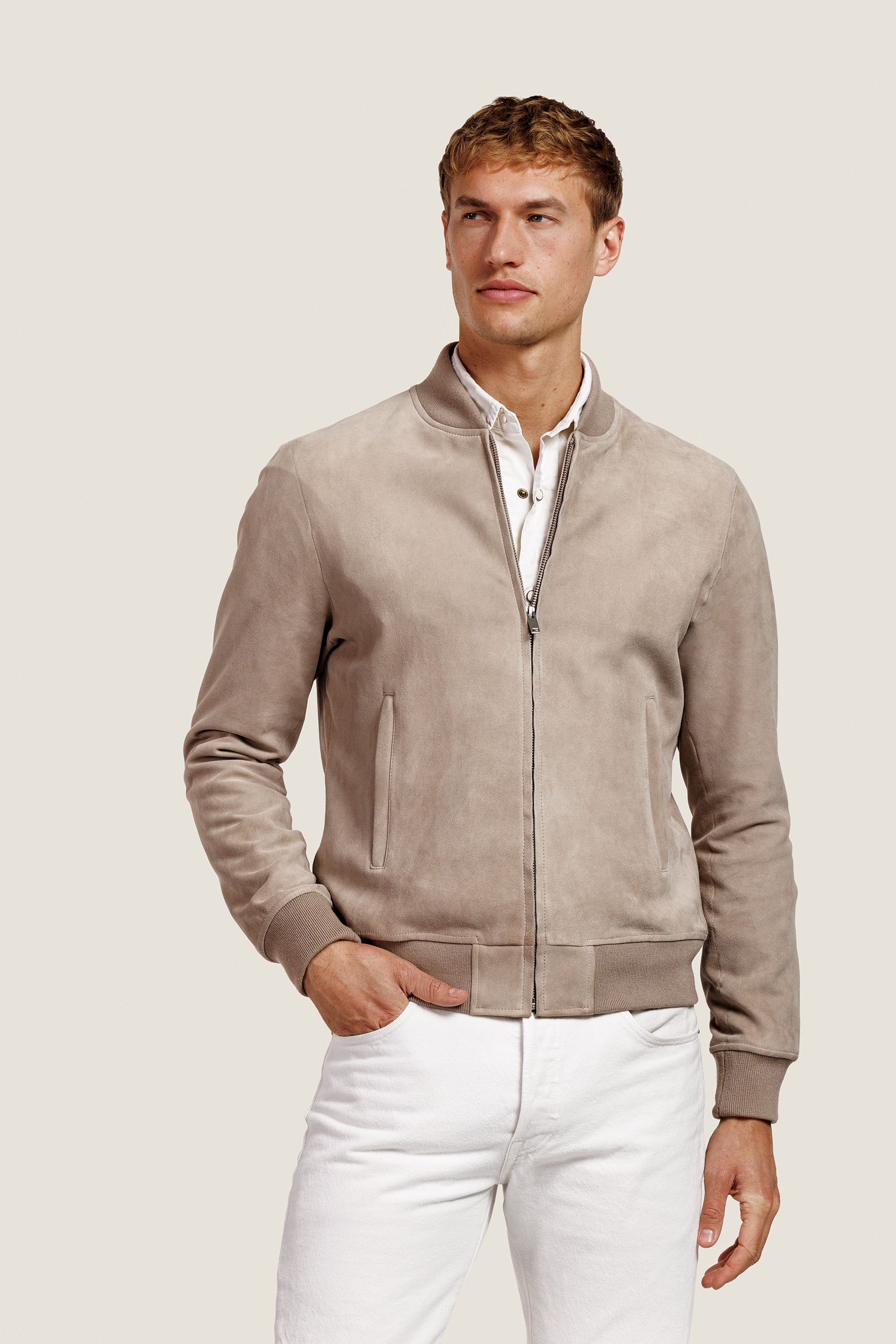 Michael - Suede bomber
