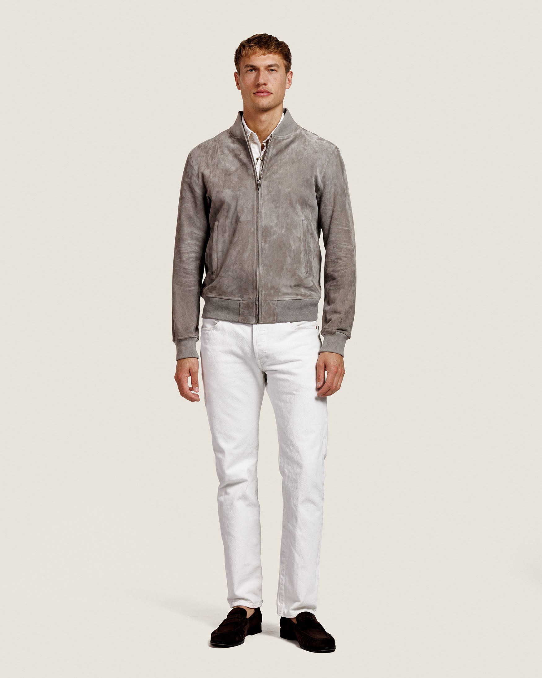 Michael - Suede bomber