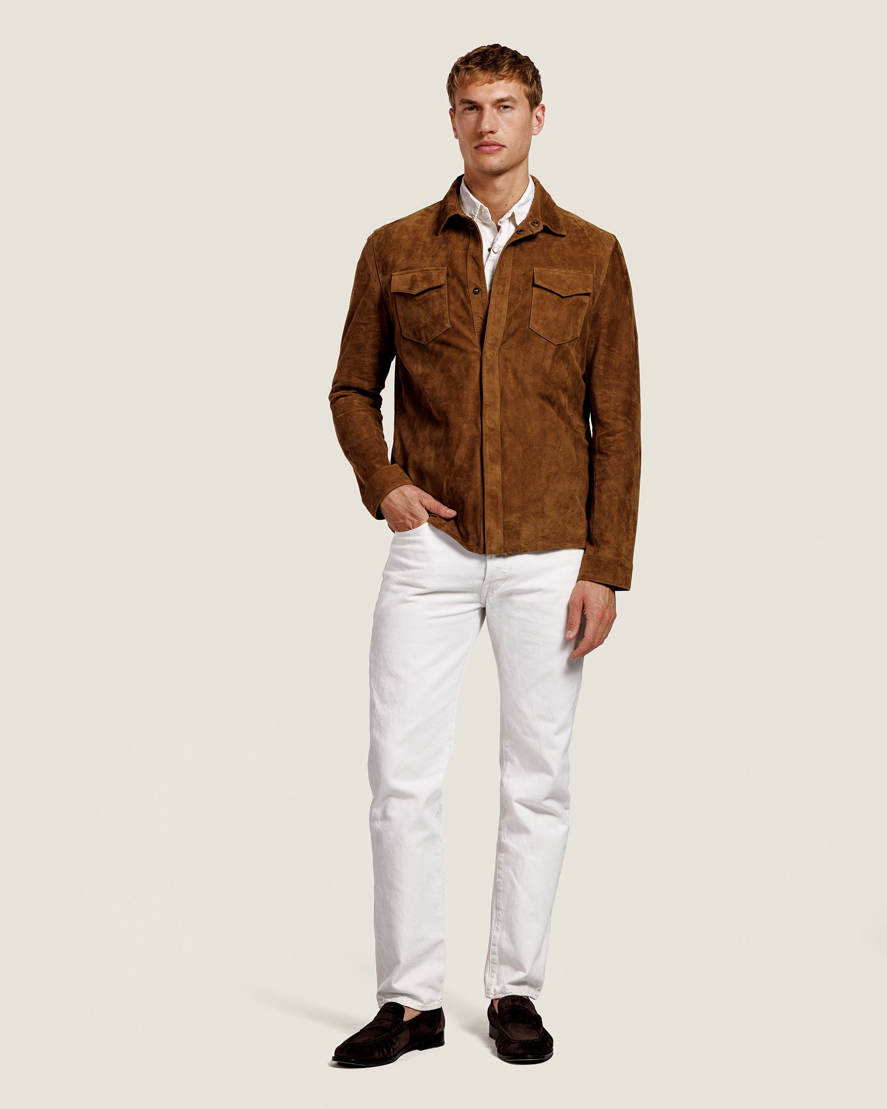 Robert - Suede overshirt