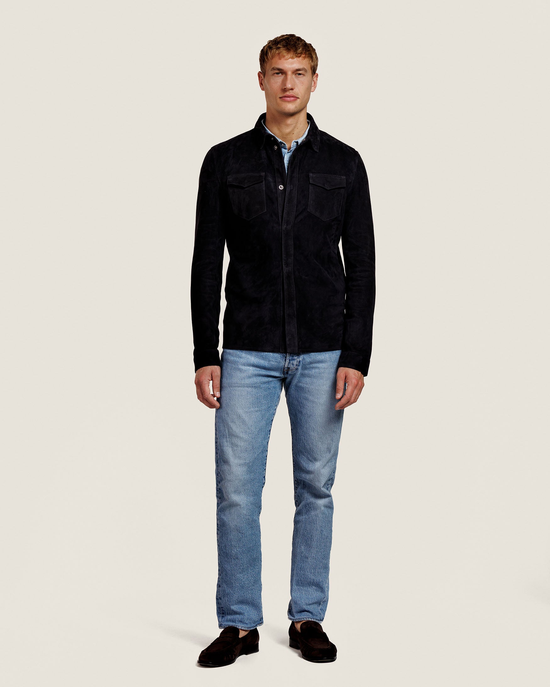 Robert - Suede overshirt
